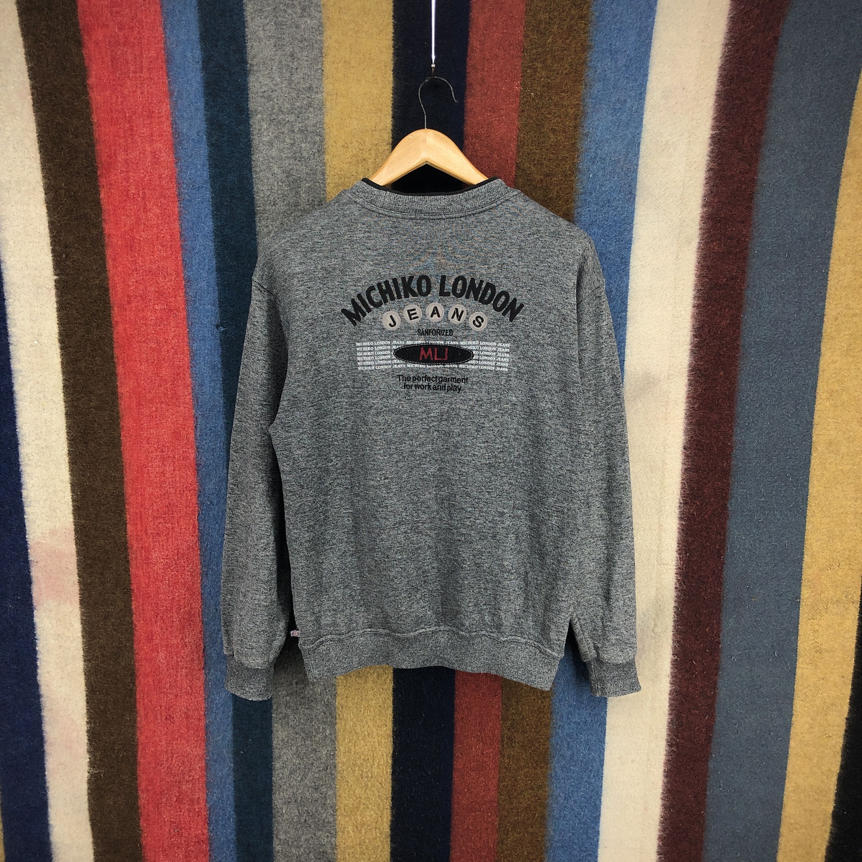 Japanese Brand MICHIKO LONDON JEANS Crew Neck Sweatshirt #0318/M Size US S / EU 44-46 / 1 - 1 Thumbnail