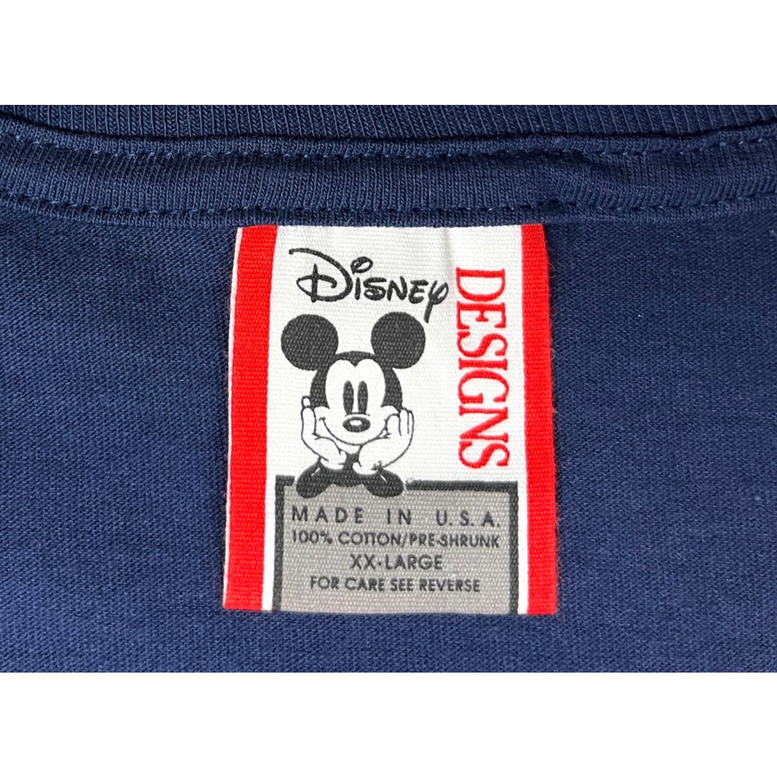 Vintage VINTAGE Disney Designs T-Shirt 2XL Mens Mickey Mouse Disney World Blue Cotton Crew Neck Short Sleeve USA 1990s Cartoon 90s Size US XXL / EU 58 / 5 - 5 Thumbnail