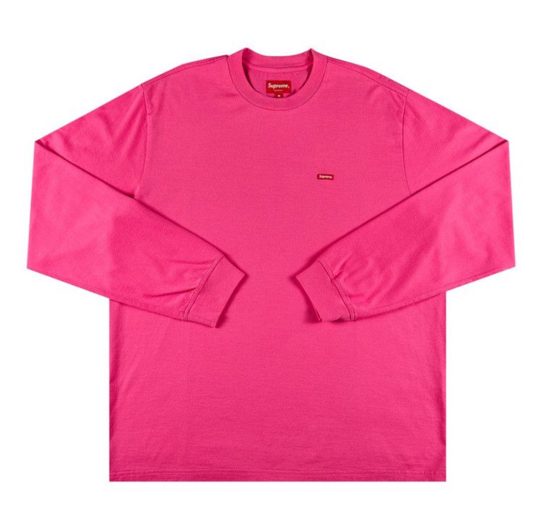 Supreme Supreme F/W 21 Small Box L/S Tee (Light Pink) Large | Grailed