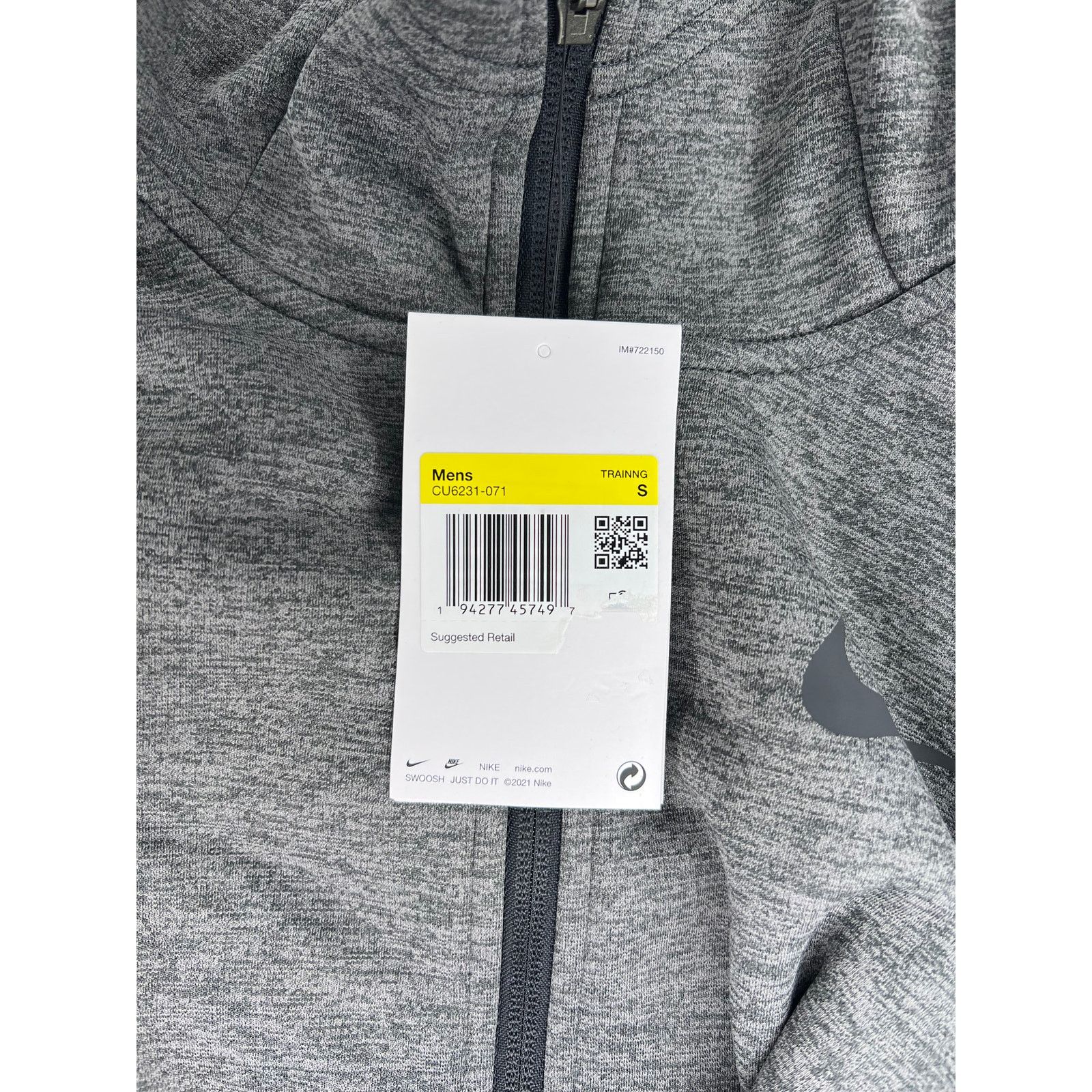 Nike Nike Dri-FIT Full Zip Hoodie Sweatshirt Gray Size Small mens Size US S / EU 44-46 / 1 - 6 Thumbnail