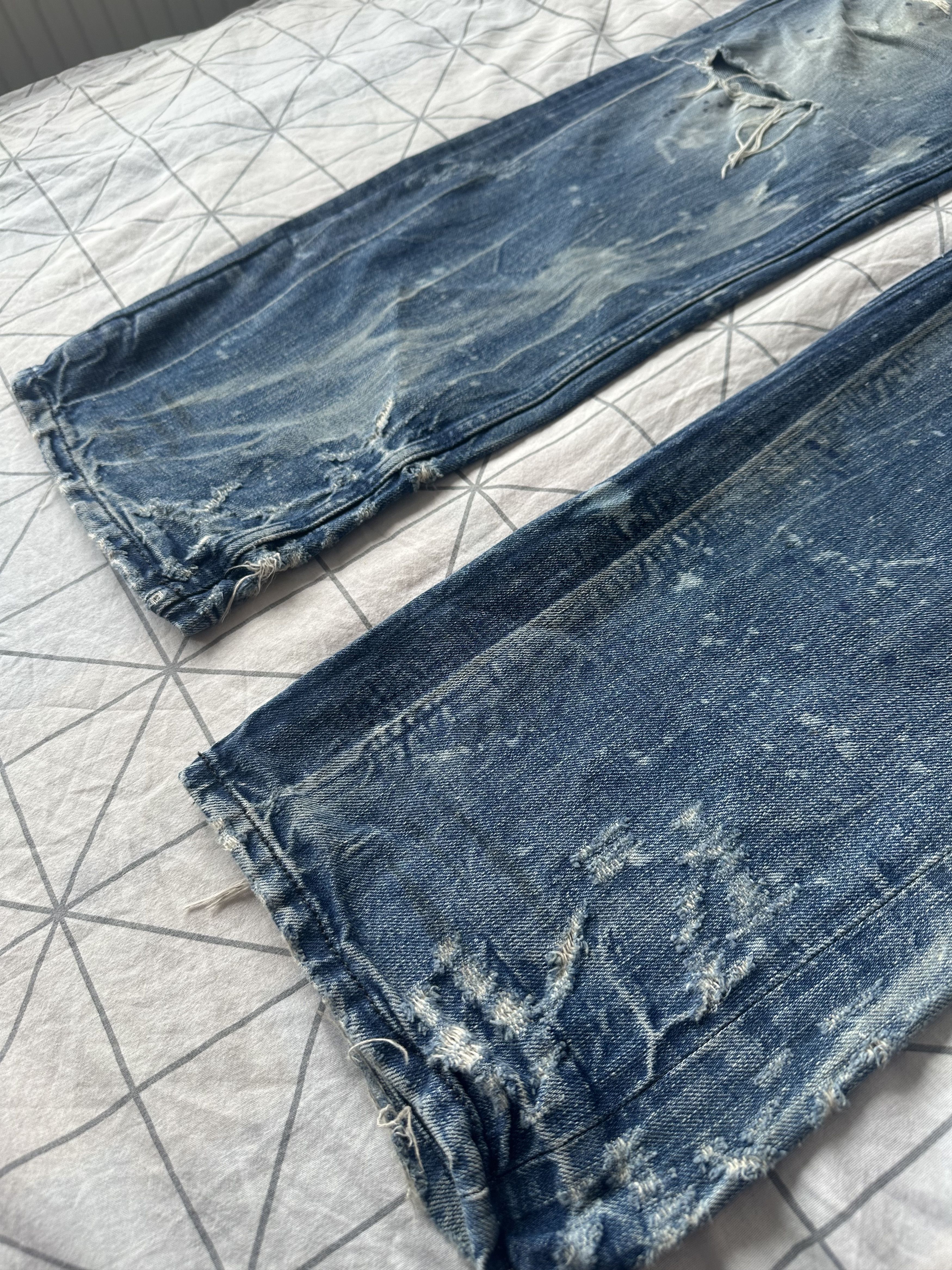 Diesel 90’s Diesel Distressed Paint Splatter Denim Made In Italy Size US 34 / EU 50 - 5 Thumbnail