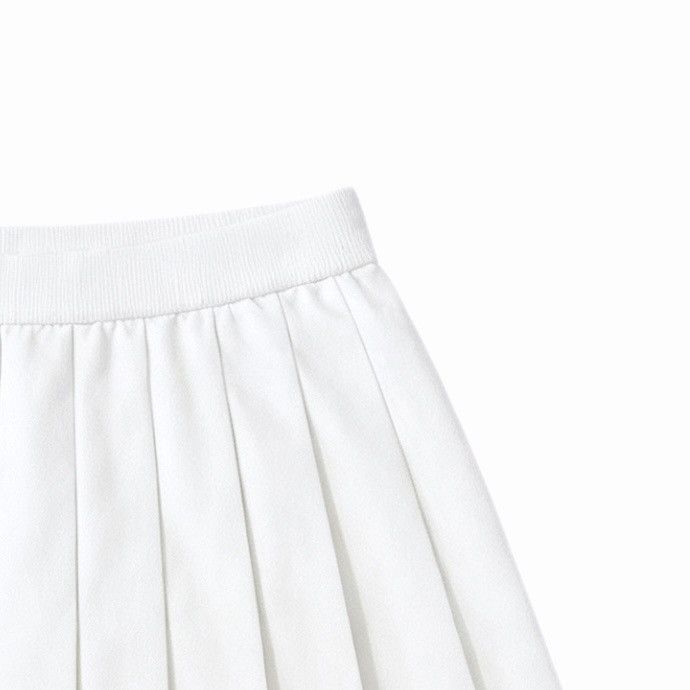 Thom Browne Thom Browne Classic Women White Pleated Skirt K26WX Size 26" / US 2 / IT 38 - 3 Thumbnail