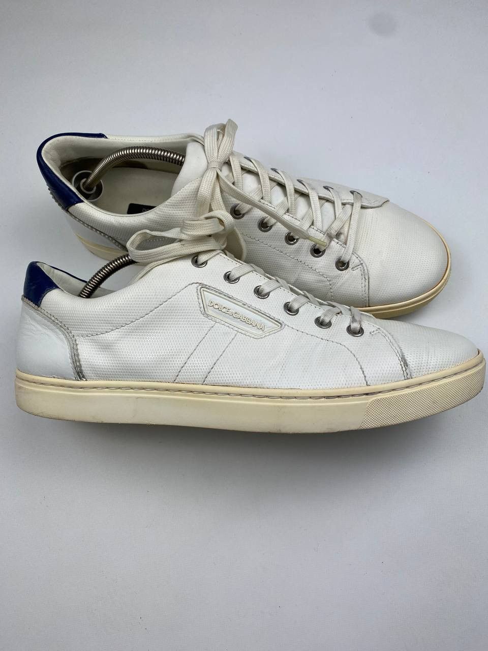 DOLCE GABBANA MENS LEATHER SNEAKERS CASUAL SHOES