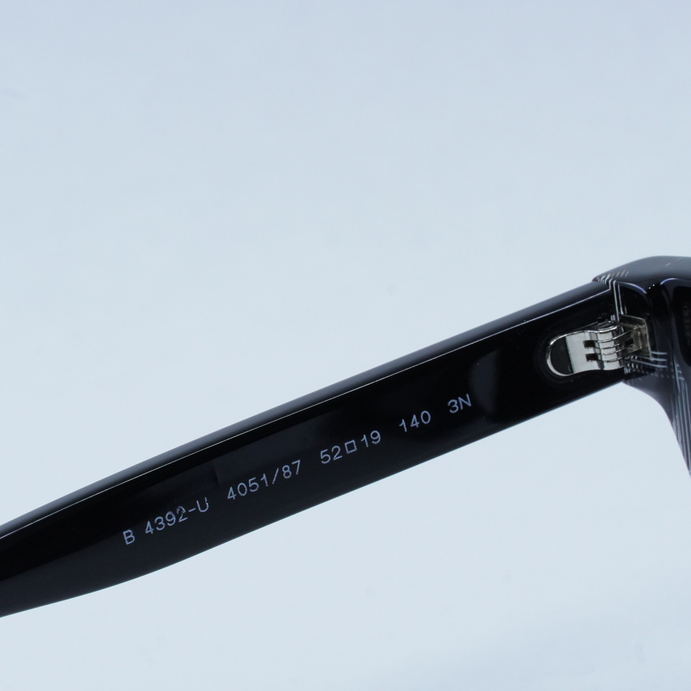 Burberry Burberry BE4392U 405187 Sunglasses Black Square Frame Size ONE SIZE - 8 Thumbnail
