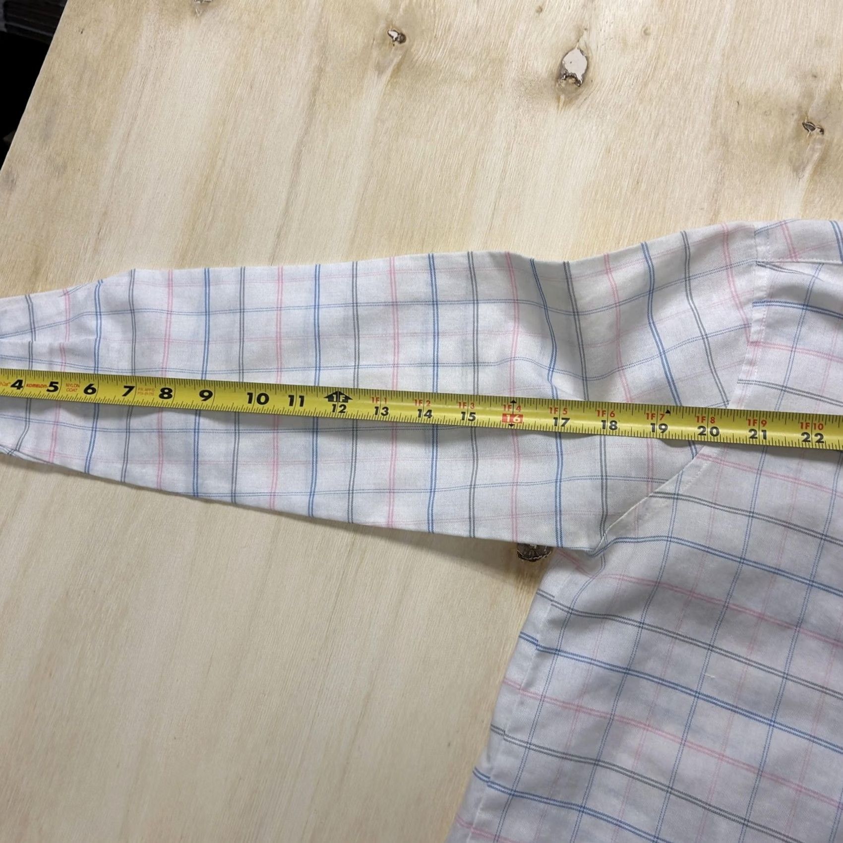 Hunter VINTAGE Reed Hunter Shirt Mens Medium White Woven Check Long Sleeve Button Up Casual Size US M / EU 48-50 / 2 - 7 Thumbnail