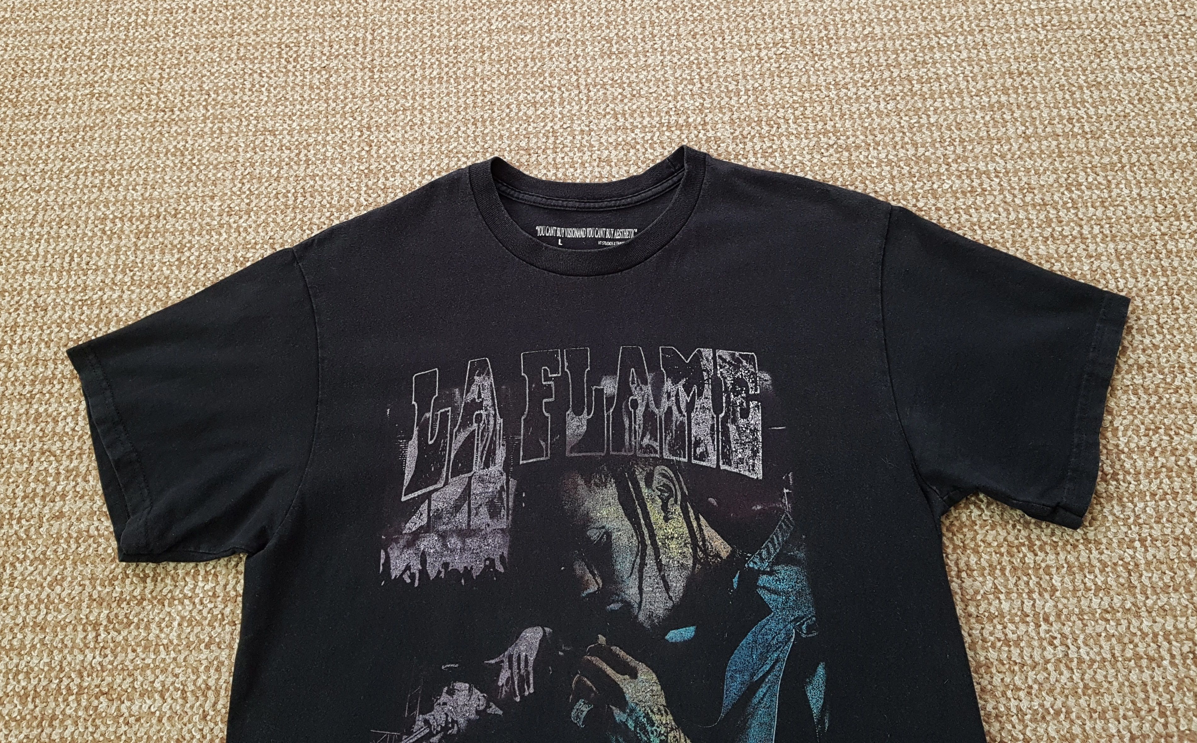 Band Tees Travis Scott La Flame Graphic T Shirt Vision & Aesthetic Size US L / EU 52-54 / 3 - 2 Thumbnail