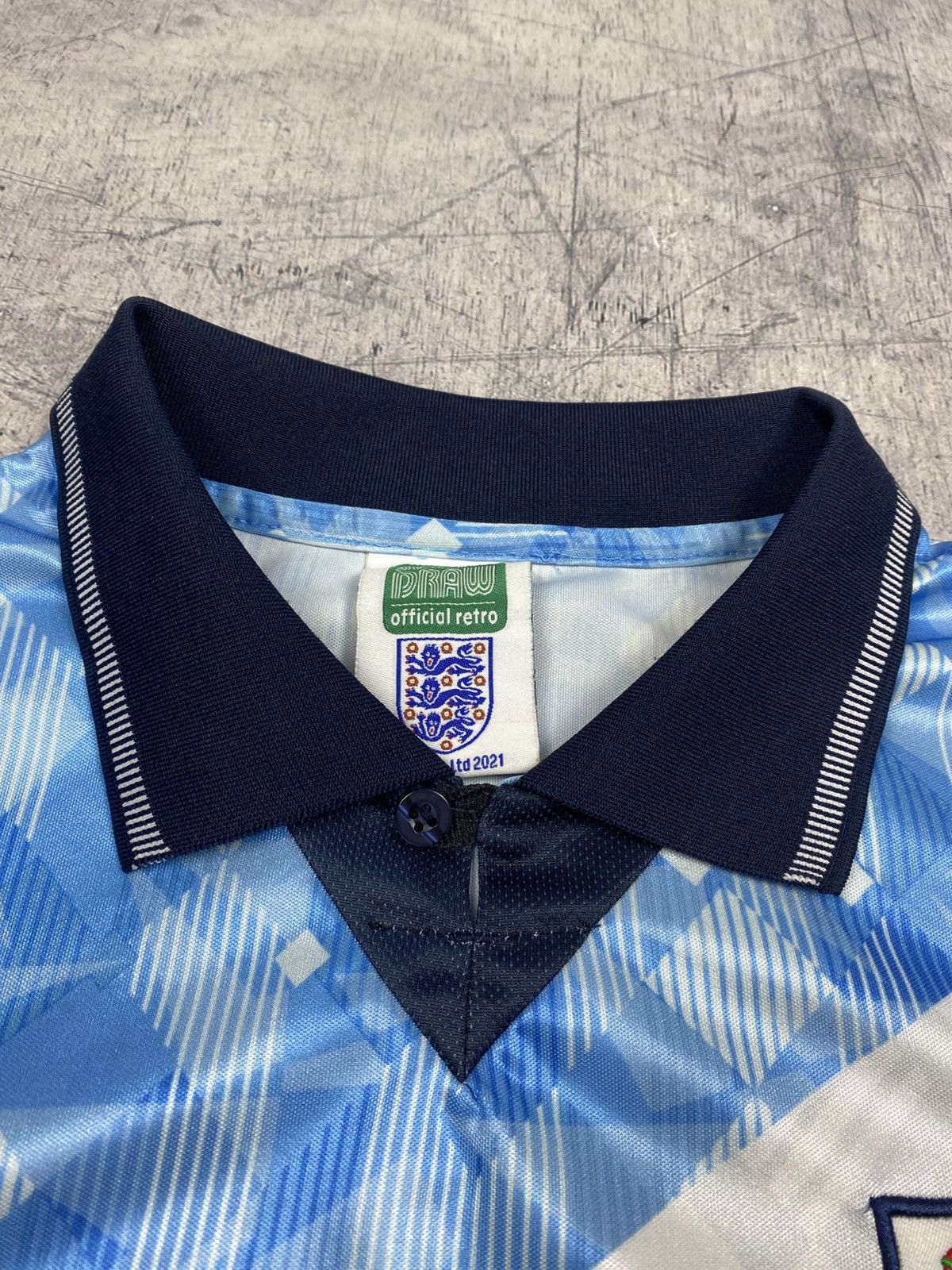 Other Score Draw England 1990-92 Retro Jersey No.19 L Size US L / EU 52-54 / 3 - 9 Thumbnail