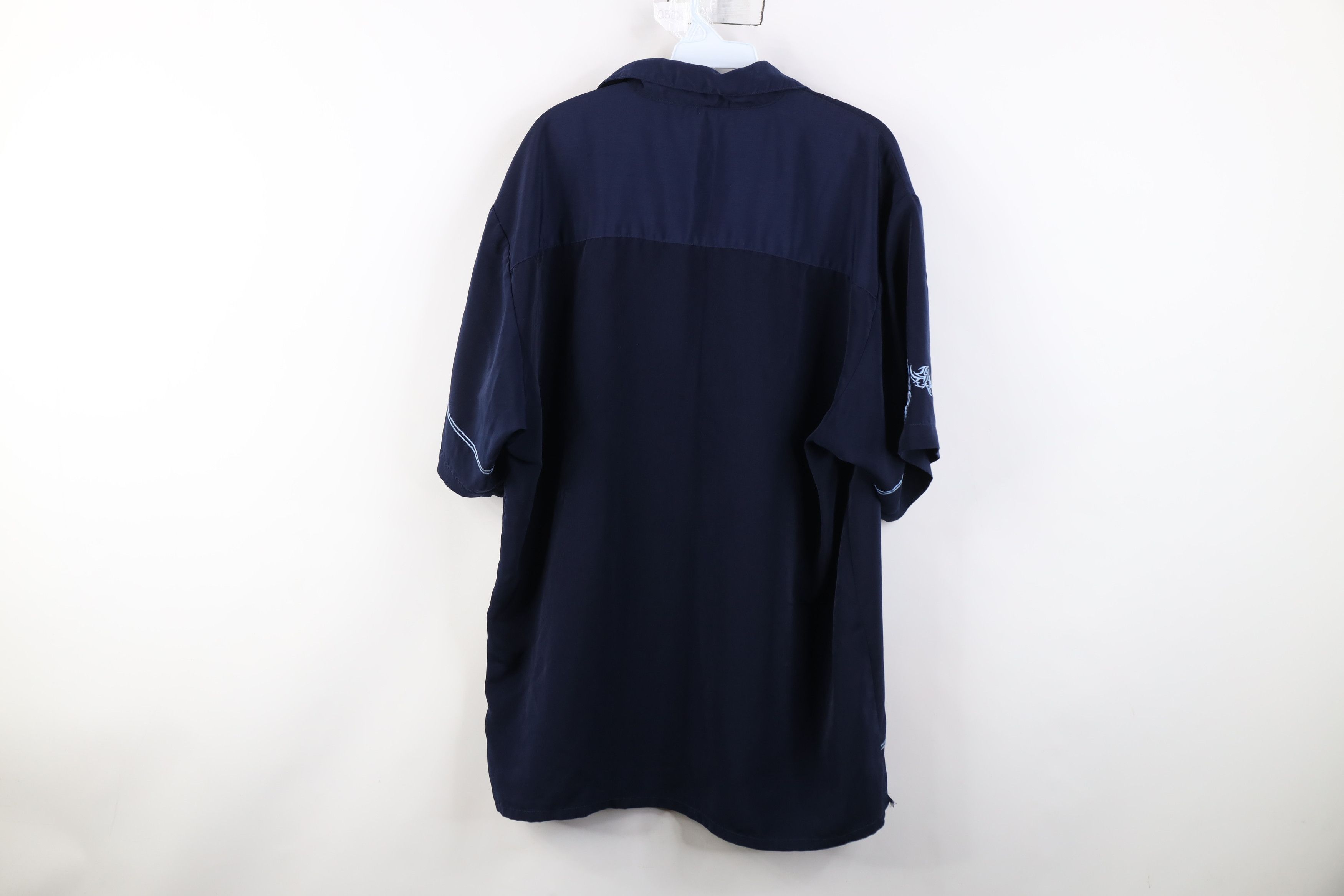 Vintage Vintage 90s Y2K Streetwear Looped Collar Button Shirt Size US L / EU 52-54 / 3 - 14 Thumbnail