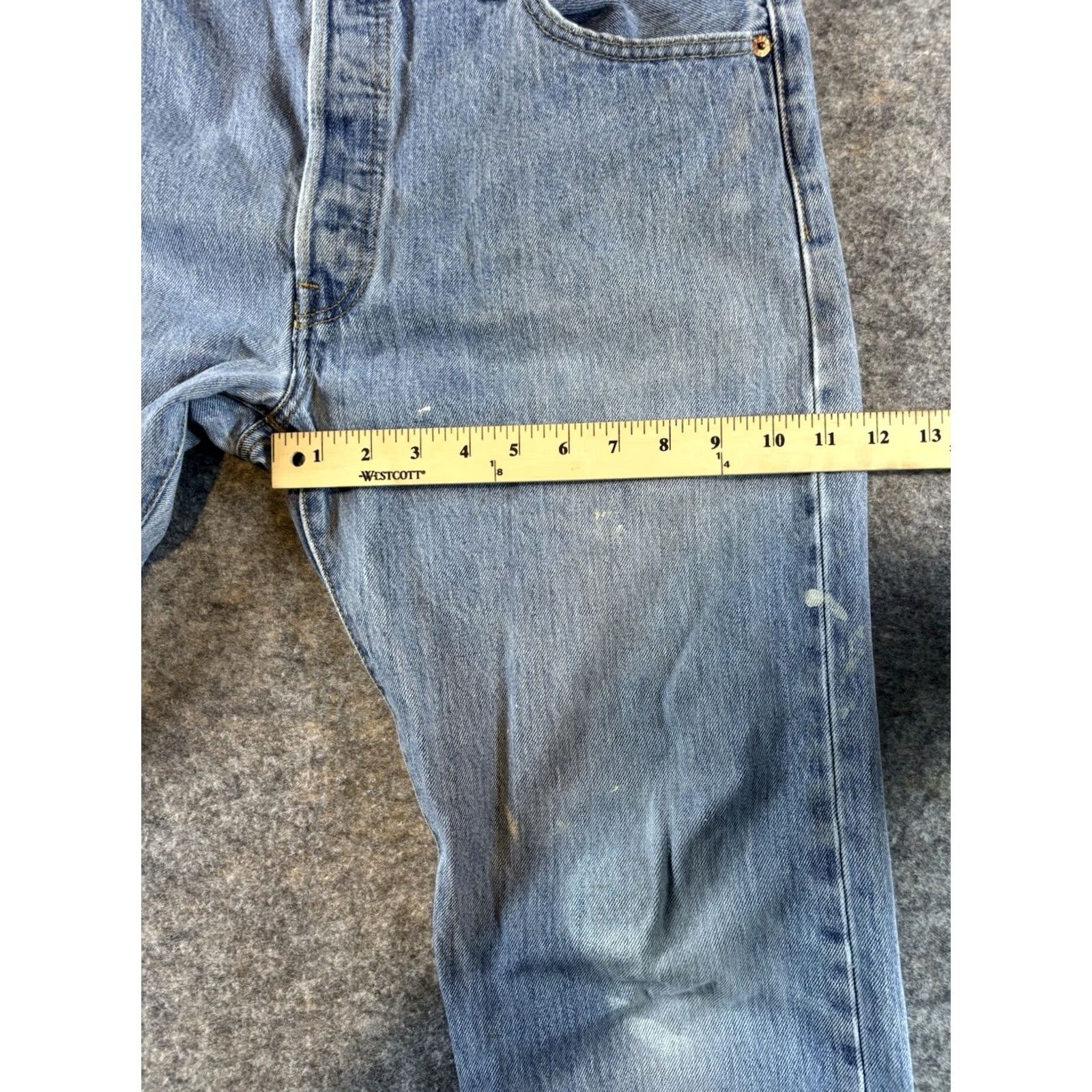 Levi's VINTAGE Levi's 501 Jeans Men Blue Distressed Straight Regular 36x32 Denim Cotton 5-Pocket USA 3S0-? Size US 36 / EU 52 - 3 Thumbnail