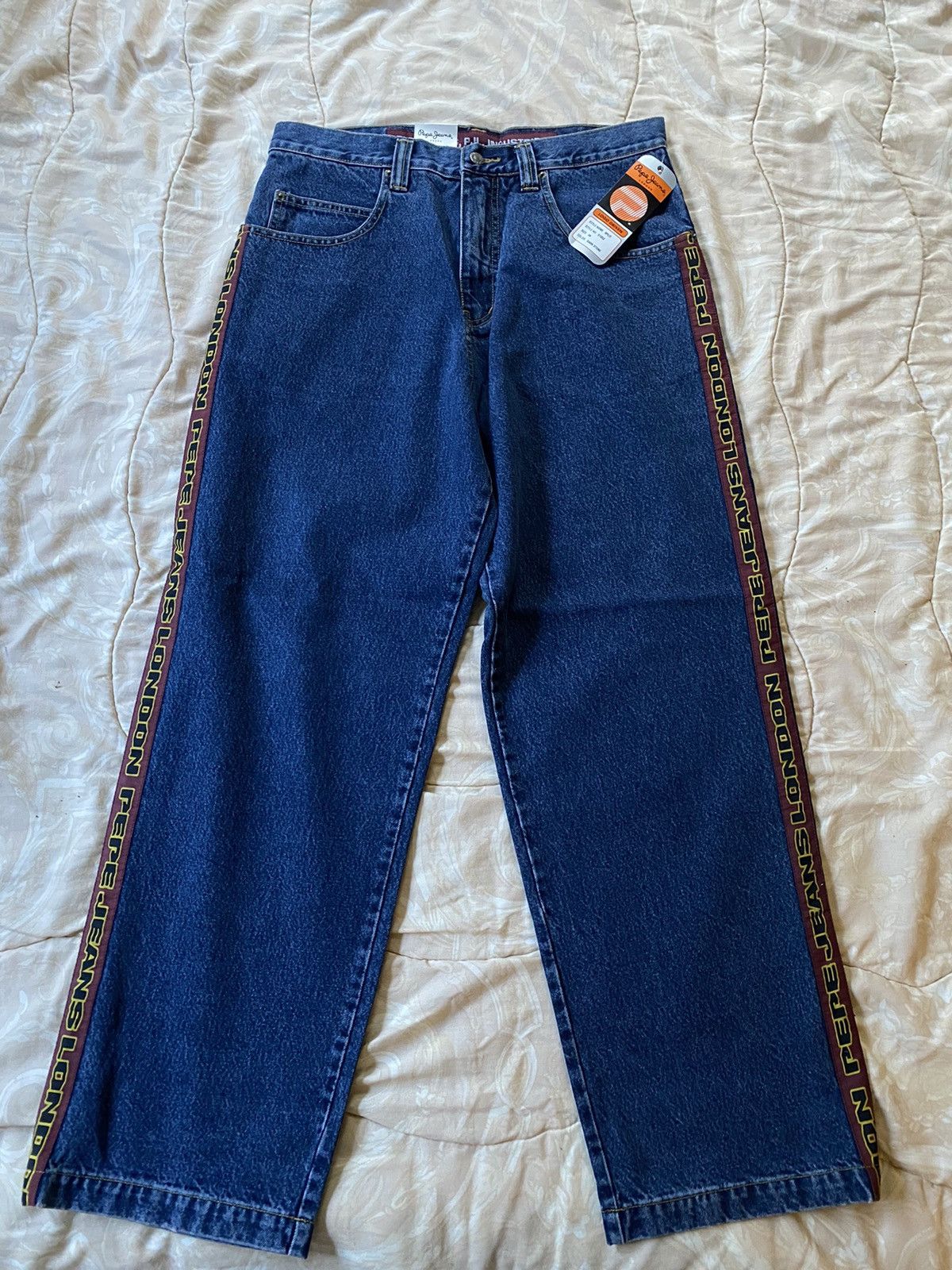 Rare Vintage Y2K Pepe Jeans Piped JNCO Style Jeans
