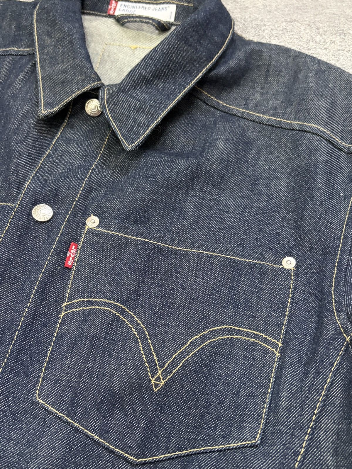 Levi's Levi’s Engineered Jeans Denim Jacket Dark Indigo L Size US L / EU 52-54 / 3 - 7 Thumbnail