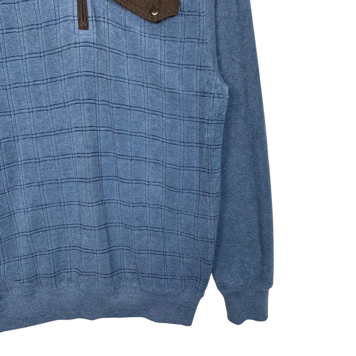 Dunlop DUNLOP Half Zip Turtleneck Checked Sweatshirts #1655-C74 Size US M / EU 48-50 / 2 - 4 Thumbnail