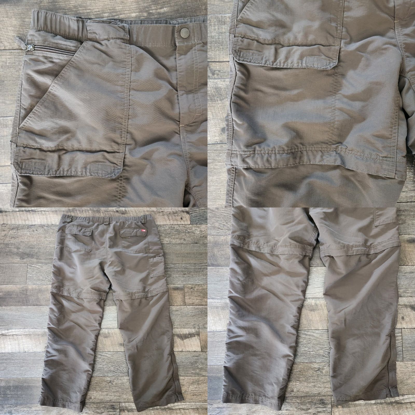 The North Face North Face Convertible Pants Mens 2XL 44x32 Green Zip Off Legs Fishing Hiking Cargo Breathable Quick Dry Outdoor Mens Size US 39 - 8 Thumbnail