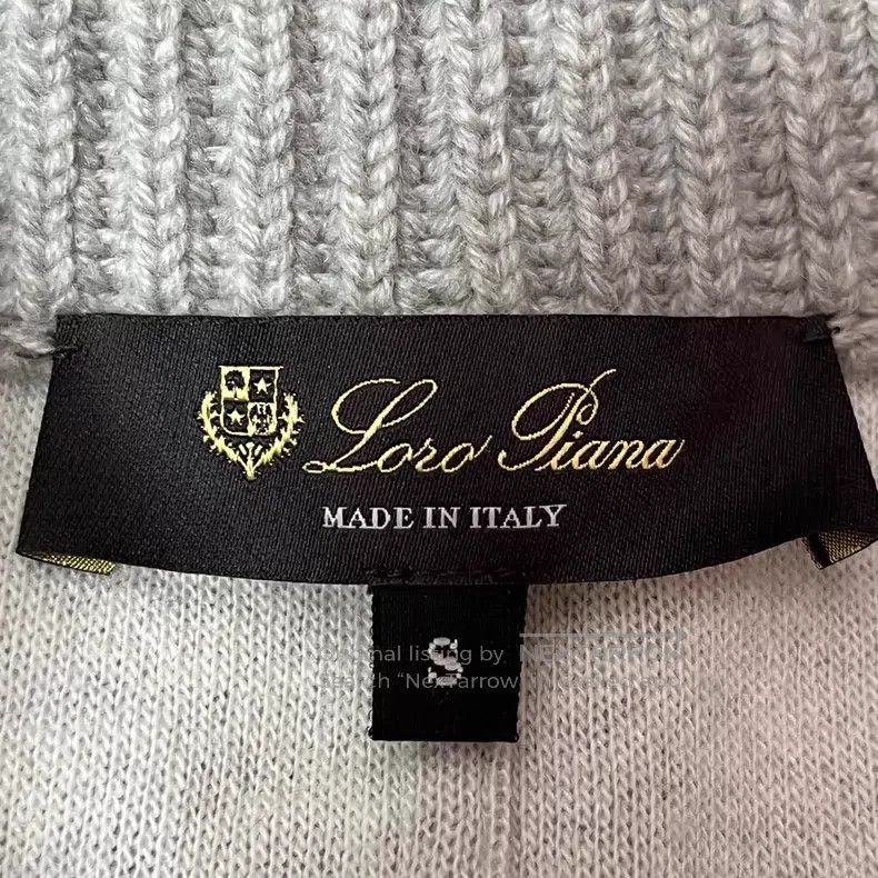 Loro Piana Loro Piana Grey knitted zip-up cashmere sweater Size S / US 4 / IT 40 - 6 Thumbnail