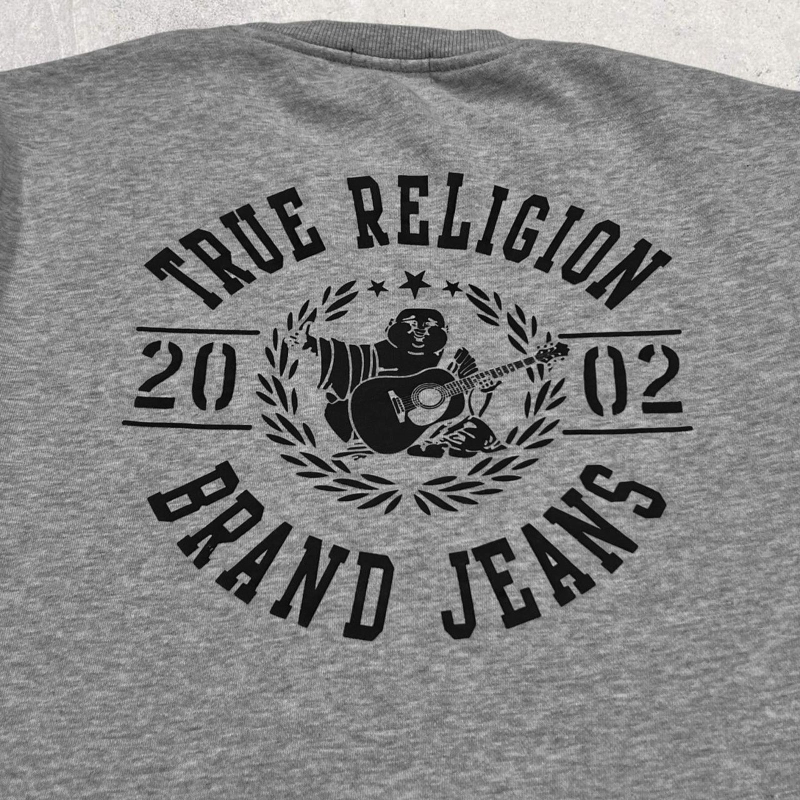 True Religion True Religion Gray Horseshoe Logo Crewneck Sweatshirt Size US L / EU 52-54 / 3 - 4 Thumbnail