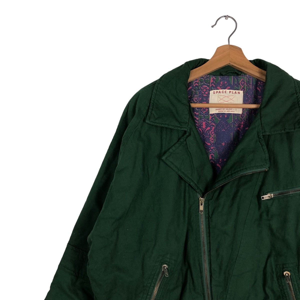 Japanese Brand 🔥Vintage Biker Jacket Double Collar Space Plan Issey Miyake Size US M / EU 48-50 / 2 - 7 Thumbnail