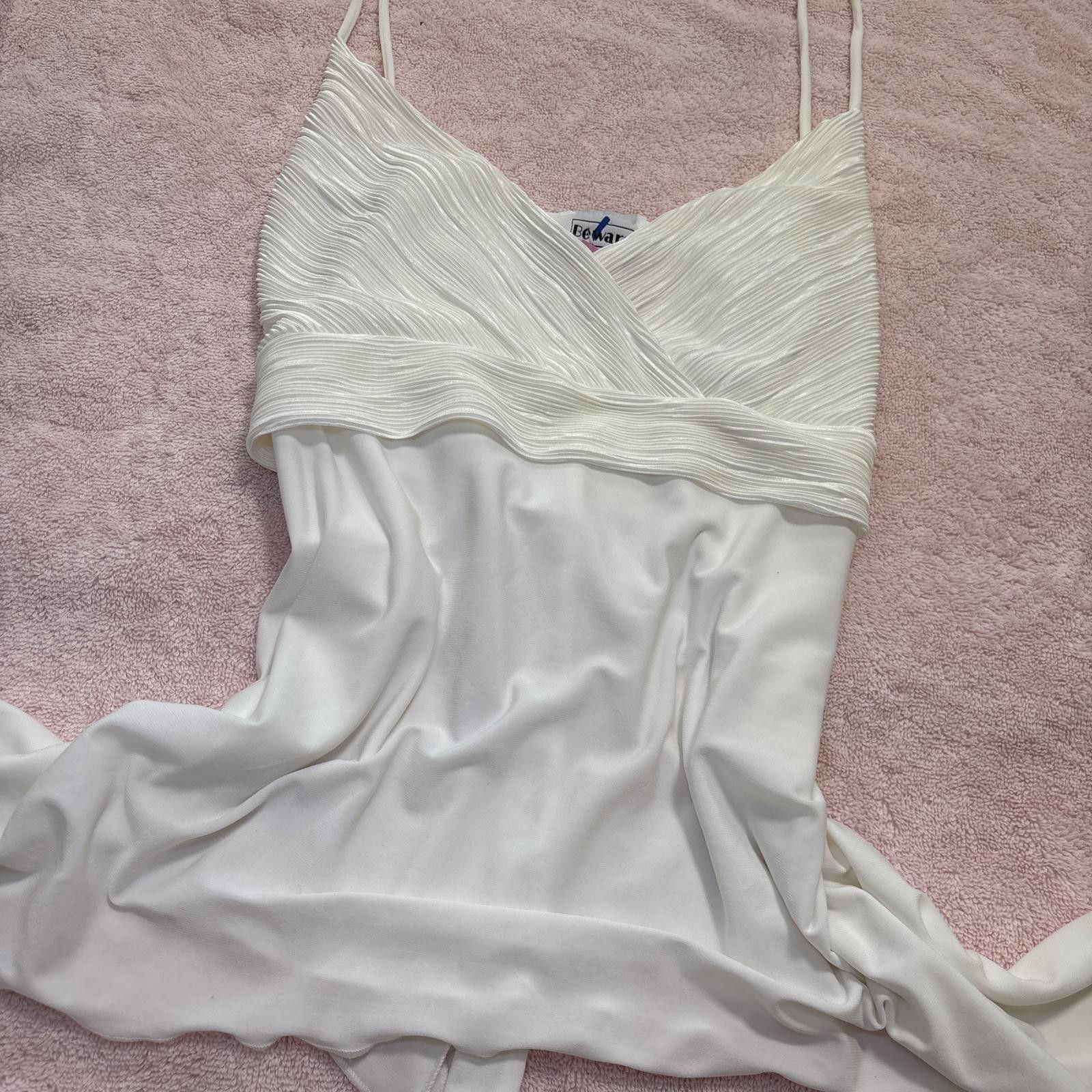Other vintage flowy white tie back blouse Size XL / US 12-14 / IT 48-50 - 2 Thumbnail