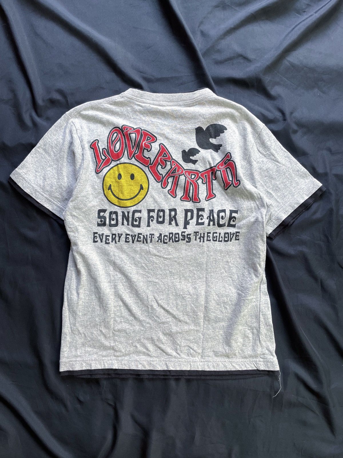 Japanese Brand LOVE EARTH DOUBLE LAYER JAPAN TEE Size US M / EU 48-50 / 2 - 2 Thumbnail