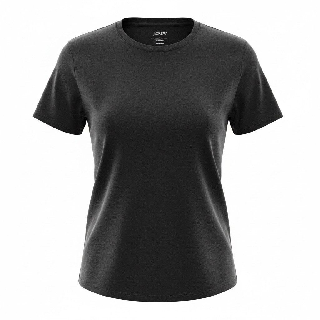J.Crew J Crew Studio Tee Women’s Small S Black Short Sleeve T Shirt Size S / US 4 / IT 40 - 1 Thumbnail