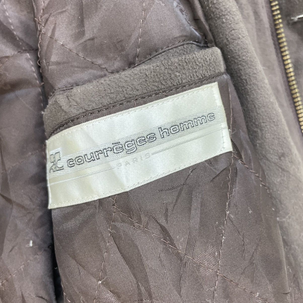 Andre Courreges × Courreges 💥Vintage Courreges Homme Wool Detachable Hoodie Jacket Size US M / EU 48-50 / 2 - 8 Thumbnail