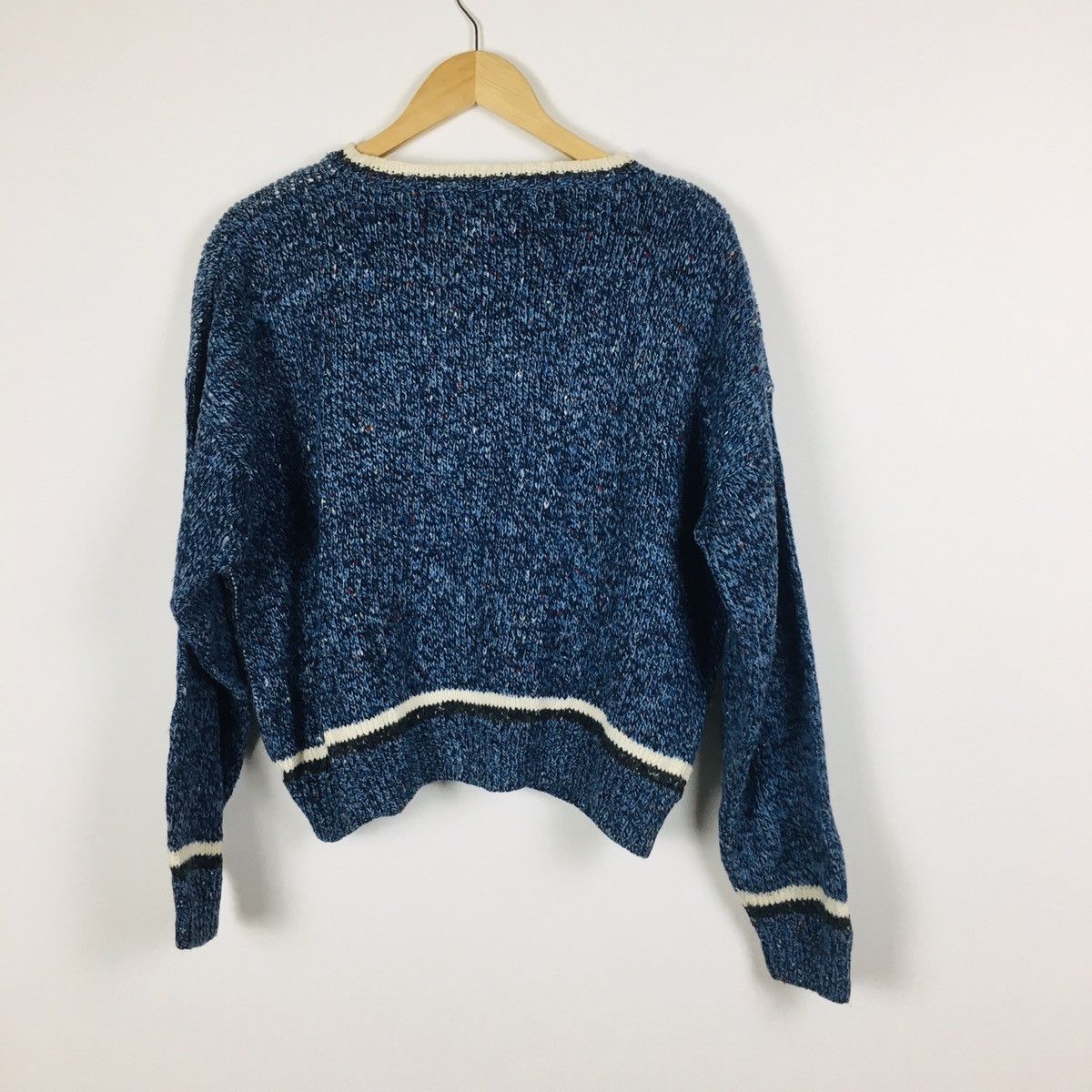 Homespun Knitwear × Vintage Vintage Illustration Acrylic Crop Top Knit Size L / US 10 / IT 46 - 6 Thumbnail