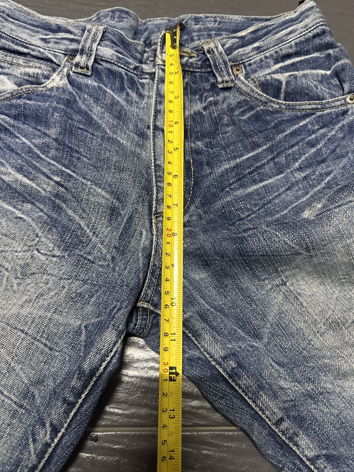 If Six Was Nine × Japanese Brand × Seditionaries Back & Forth wings printed flare jeans Size US 29 - 1 Thumbnail