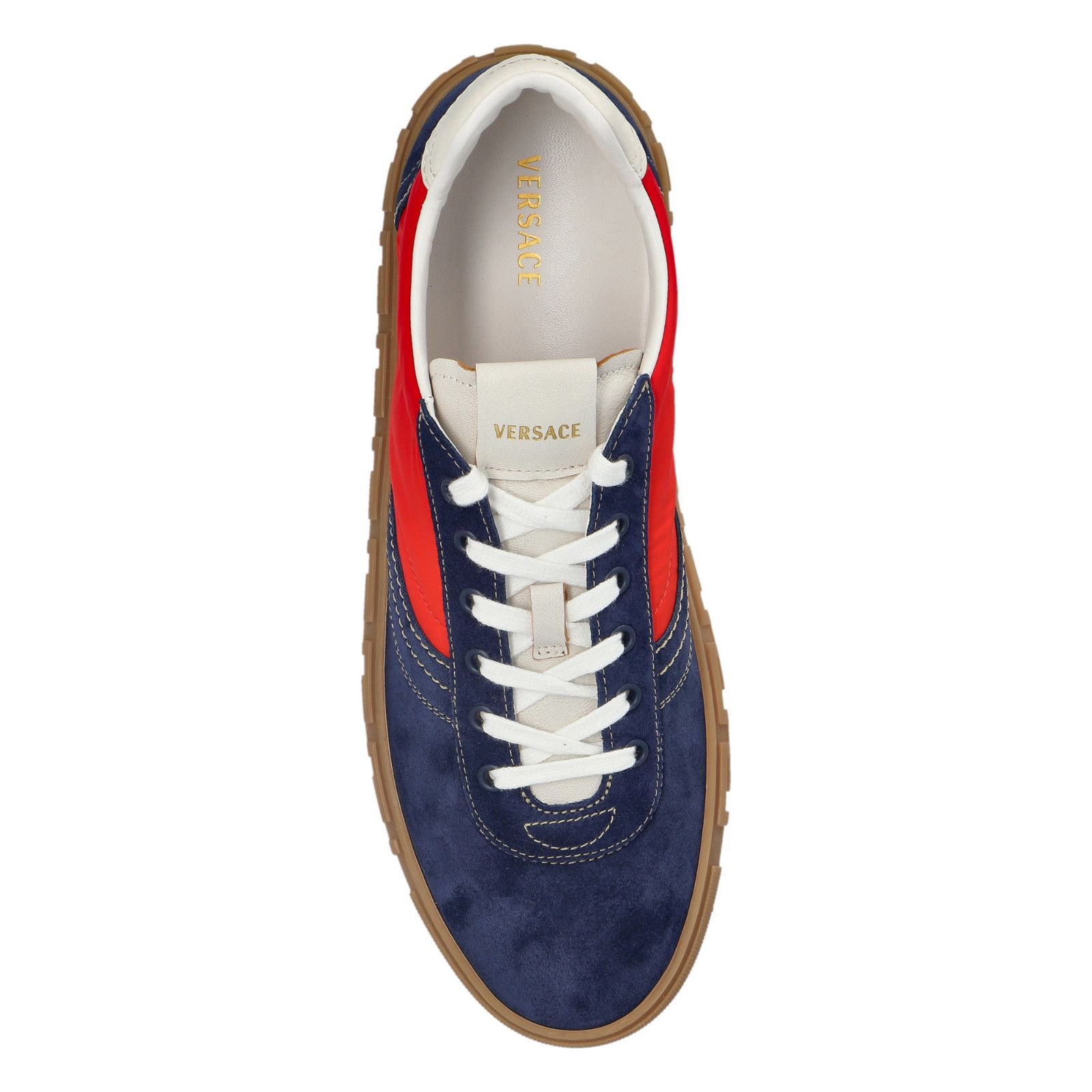 Versace VERSACE Navy Blue/Red Sneakers New And Authentic (Men's size Size US 9.5 / EU 42-43 - 5 Thumbnail