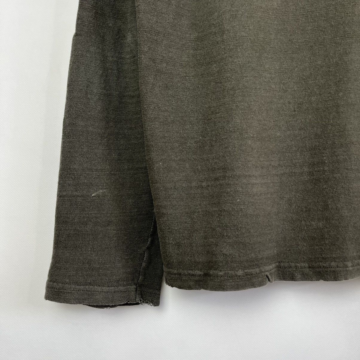 Giorgio Armani Vintage Armani Jeans AvantGarde Distressed Longsleeve Shirt Size US M / EU 48-50 / 2 - 8 Thumbnail