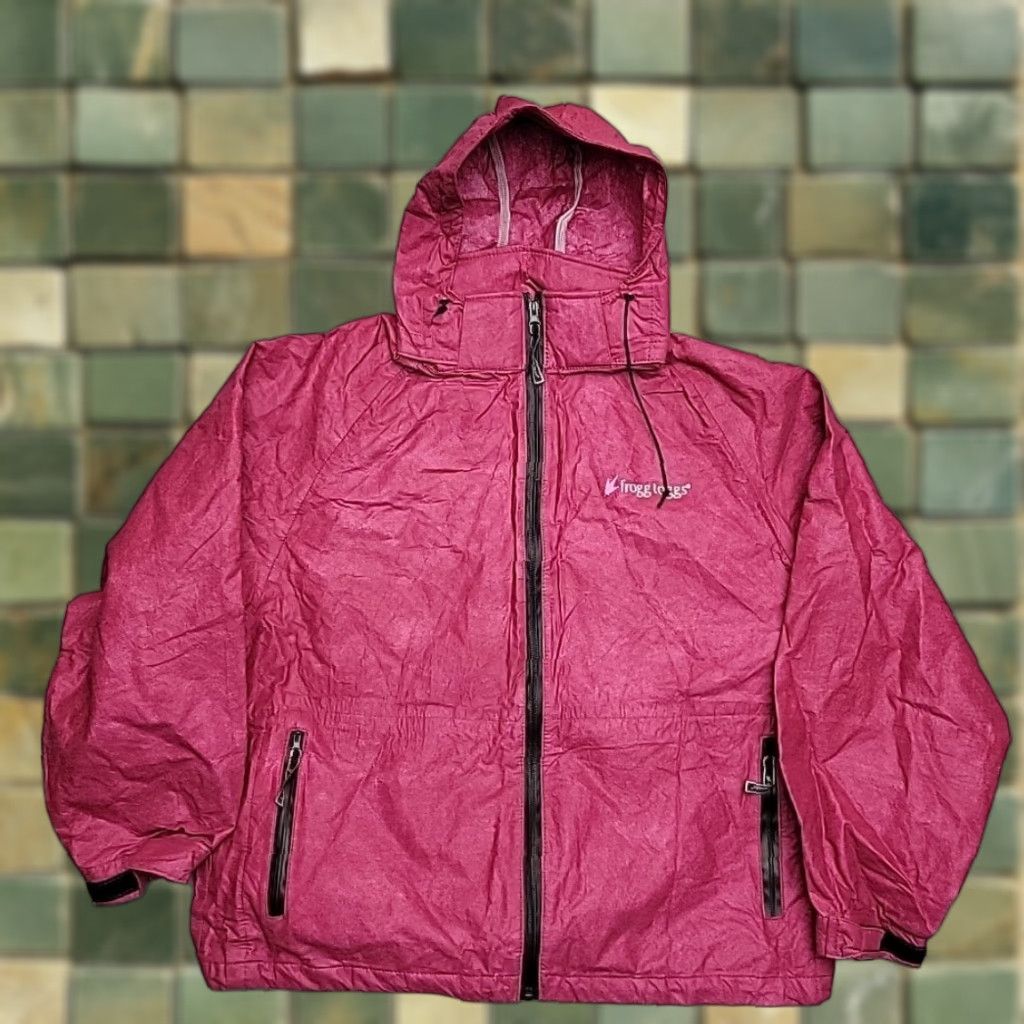 Vintage Frogg Toggs Jacket Womens XL Pink Rain Coat Lightweight Breathable Packable Size L / US 10 / IT 46 - 1 Thumbnail