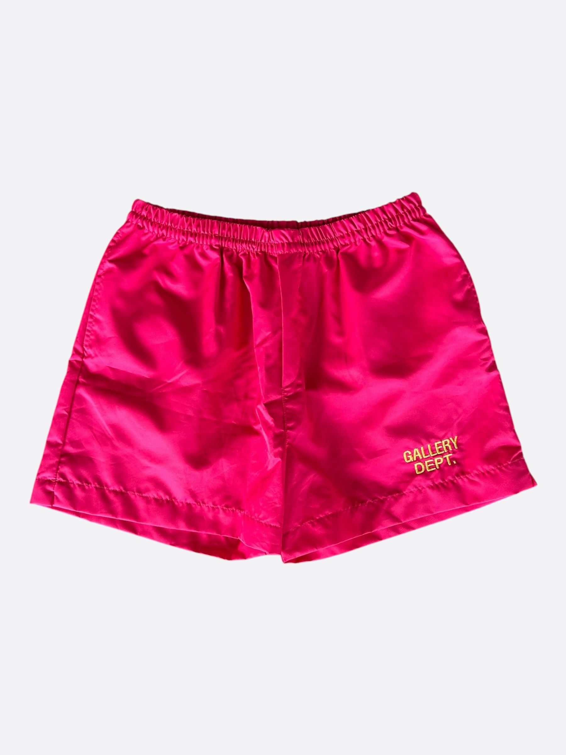 Gallery Dept. Gallery Dept Pink & Yellow Logo Zuma Shorts Size US 28 / EU 44 - 1 Thumbnail