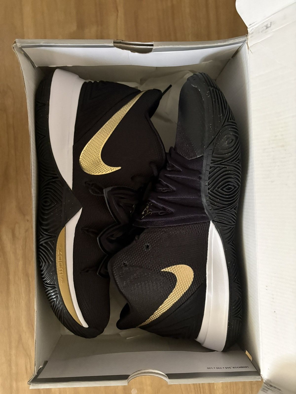 Nike Nike Kyrie 5 Black / Metallic Gold Size US 11.5 / EU 44-45 - 1 Thumbnail