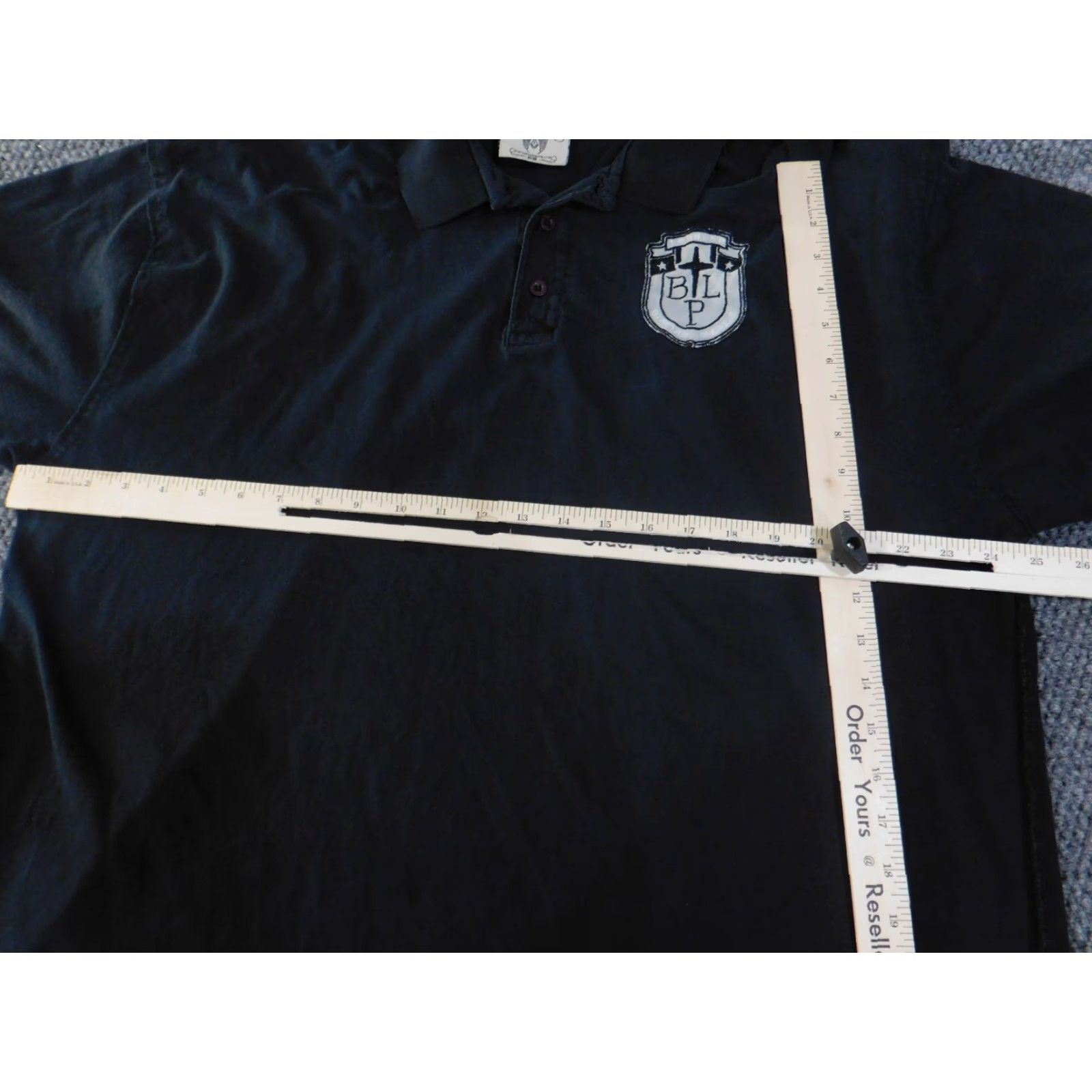 Vintage VINTAGE Blac Label Polo Shirt Mens 4XL Black Graphic Embroidery Logo Solid Short Sleeve Cotton Regular Men(xs) Size US XXL / EU 58 / 5 - 4 Thumbnail