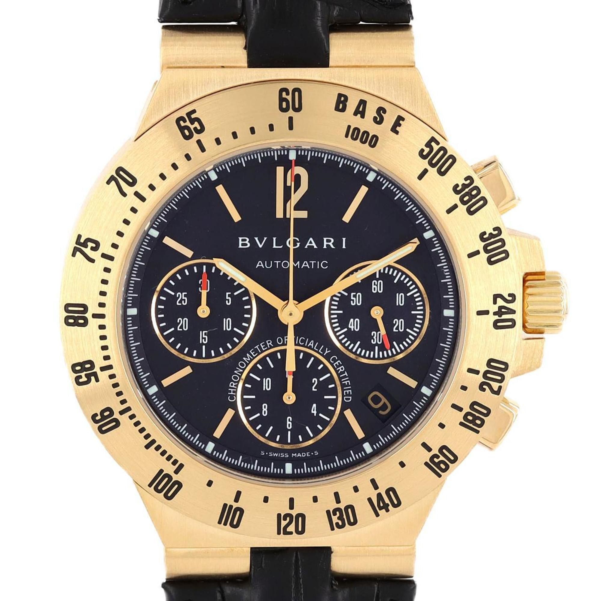 Bvlgari Bvlgari Diagono Professional Tachymetric Chronograph YG CH40GTA CH40GLDTA Watch Automatic Size ONE SIZE - 1 Thumbnail