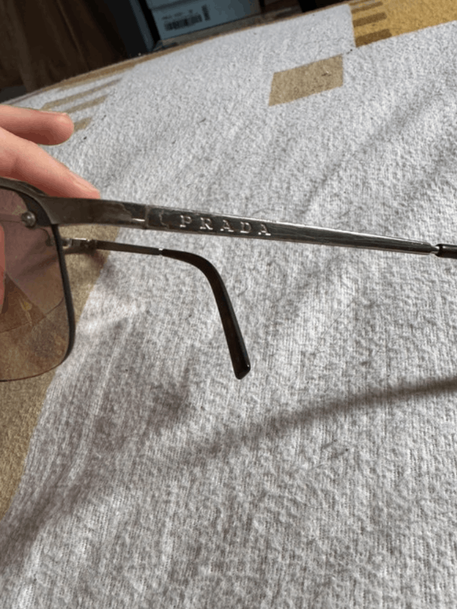 Prada × Vintage PRADA Sunglasses Rimless Sport Metal Frame Shield Wrap Size ONE SIZE - 4 Thumbnail
