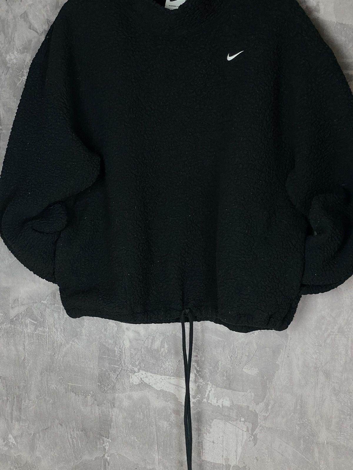 Nike × Vintage NIKE VINTAGE RARE TEDDY BLACK Y2K SWEATSHIRT Y2K Size S / US 4 / IT 40 - 8 Thumbnail