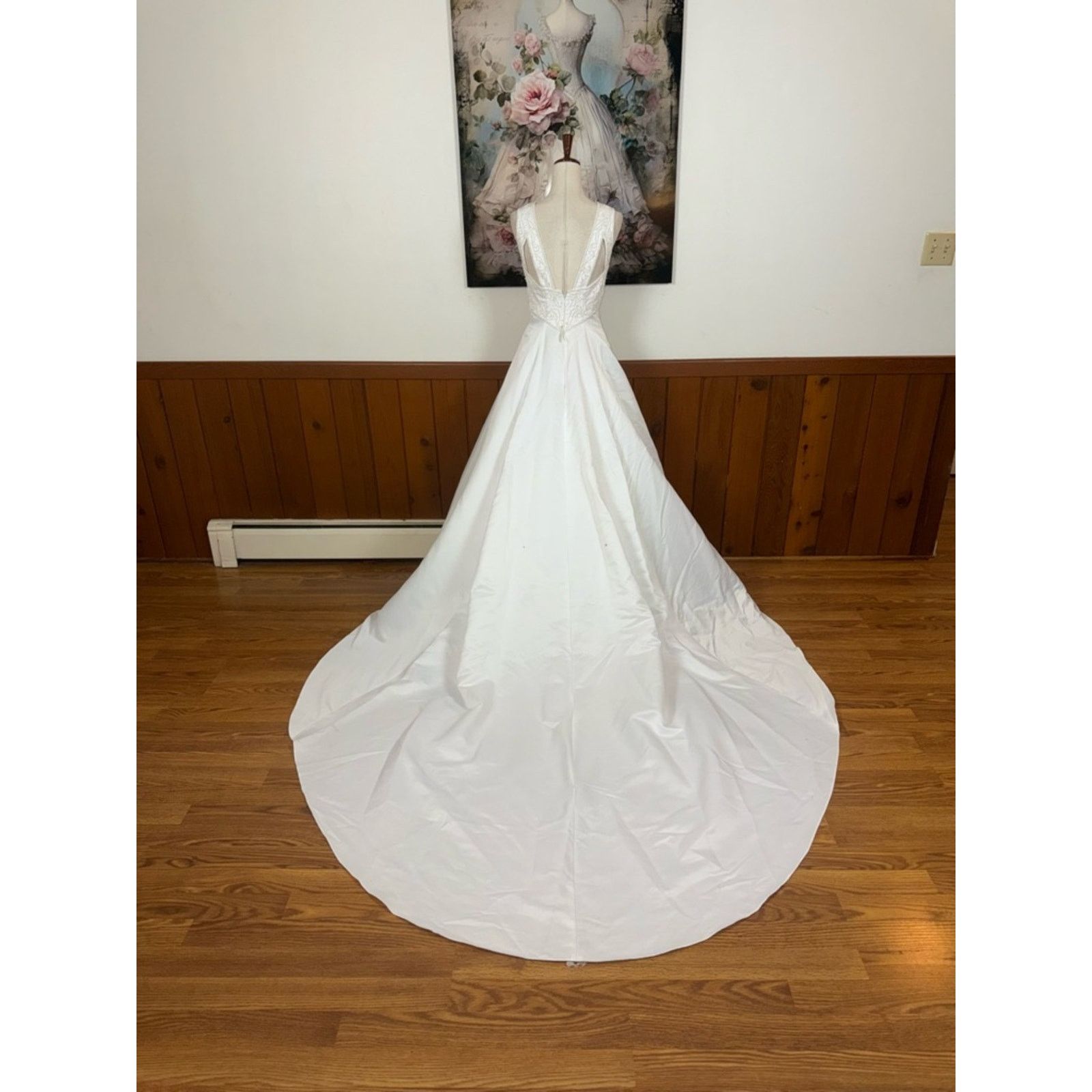 Beautiful Vintage 90s Eden Bridals Empire Waist Wedding Gown