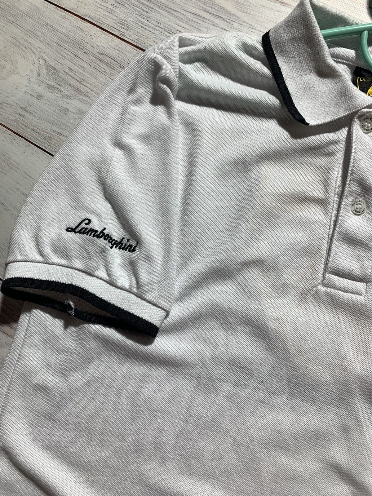 Lamborghini Polo Lamborghini white racing t shirt Size US M / EU 48-50 / 2 - 4 Thumbnail