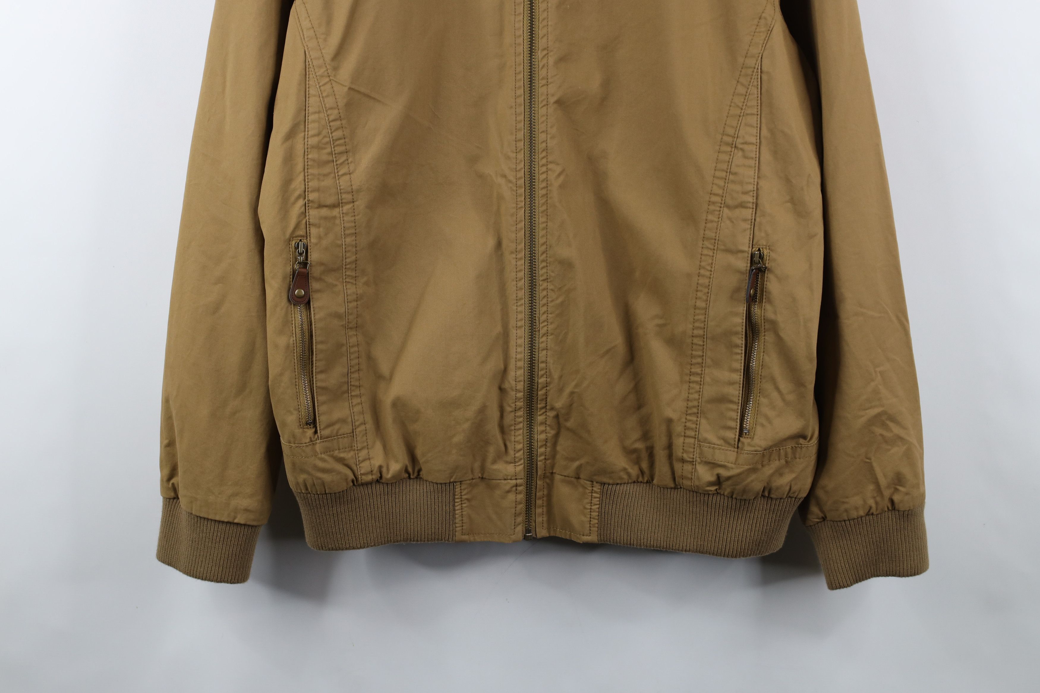 Vintage Orton Brothers Distressed Lined Full Zip Bomber Jacket Brown Size US M / EU 48-50 / 2 - 3 Thumbnail