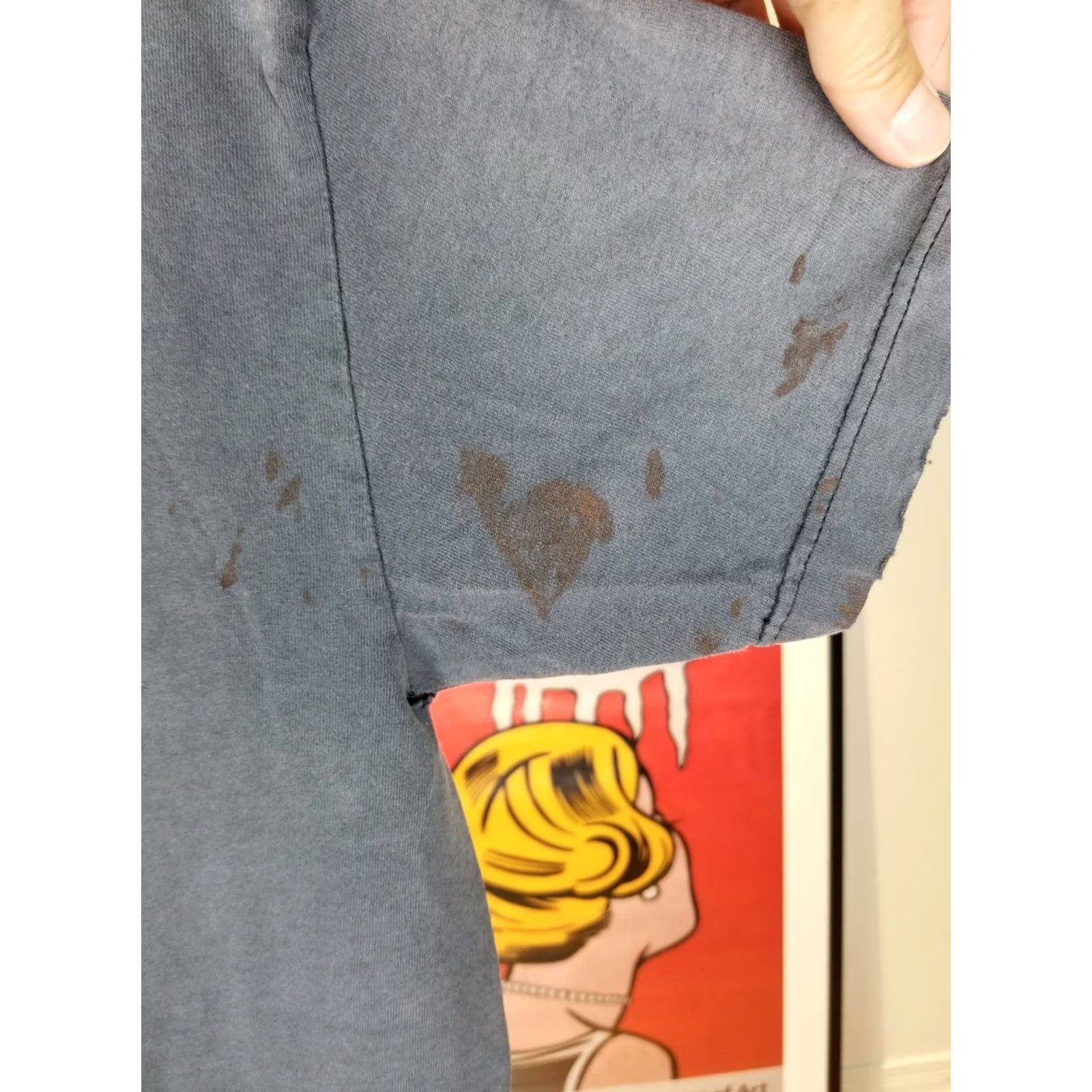 Vintage VINTAGE 90' SKULL GRUBGE SUN FADED TRASHED DISTRESSED 2 SIDE PRINT BLACK T-SHIRT RED L Size US L / EU 52-54 / 3 - 6 Thumbnail