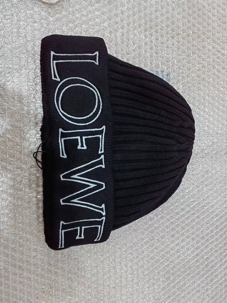 Loewe LOEWE Ribbed knitted wool beanie Size ONE SIZE - 1 Thumbnail
