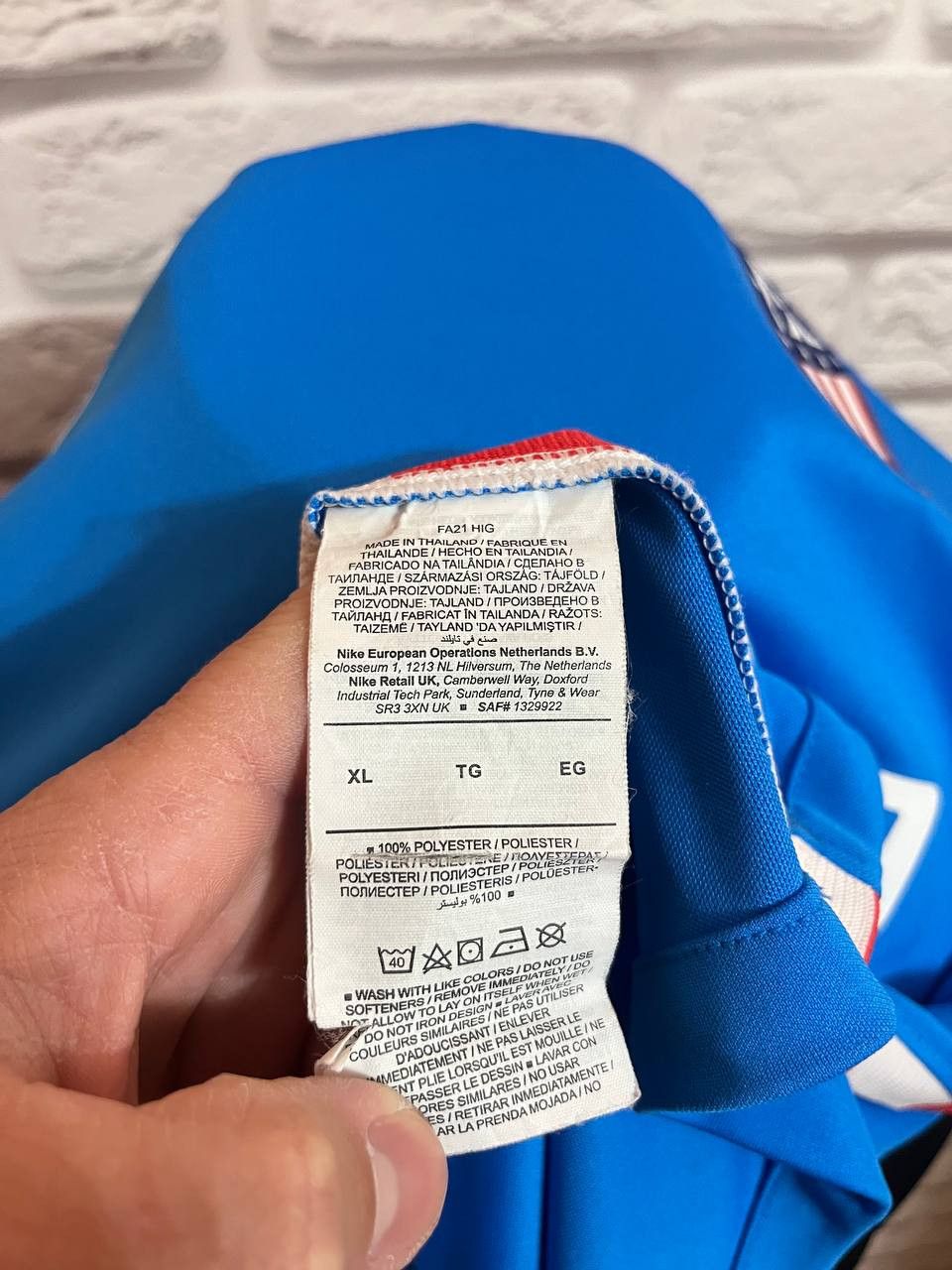 Nike Nike atletico madrid 21/22 3rd stadium T-shirt - blue Size US L / EU 52-54 / 3 - 7 Thumbnail