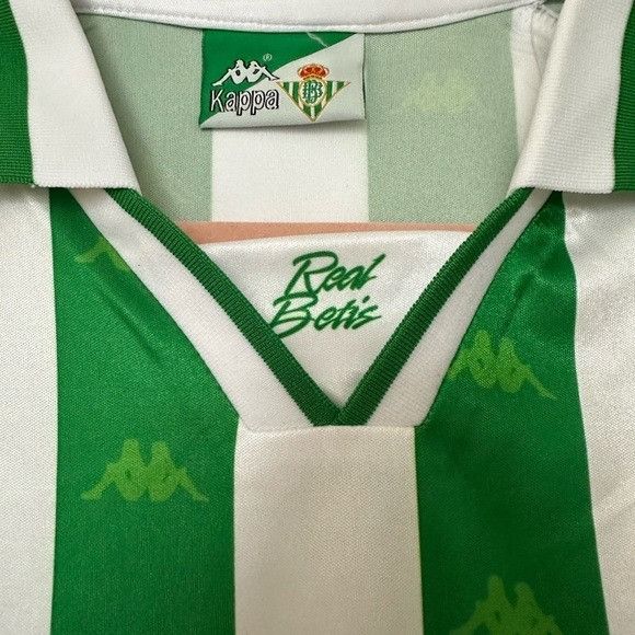 Kappa Real Betis Joaquin #27 Retro Soccer Jersey Home Green 95/97 Size US L / EU 52-54 / 3 - 5 Thumbnail