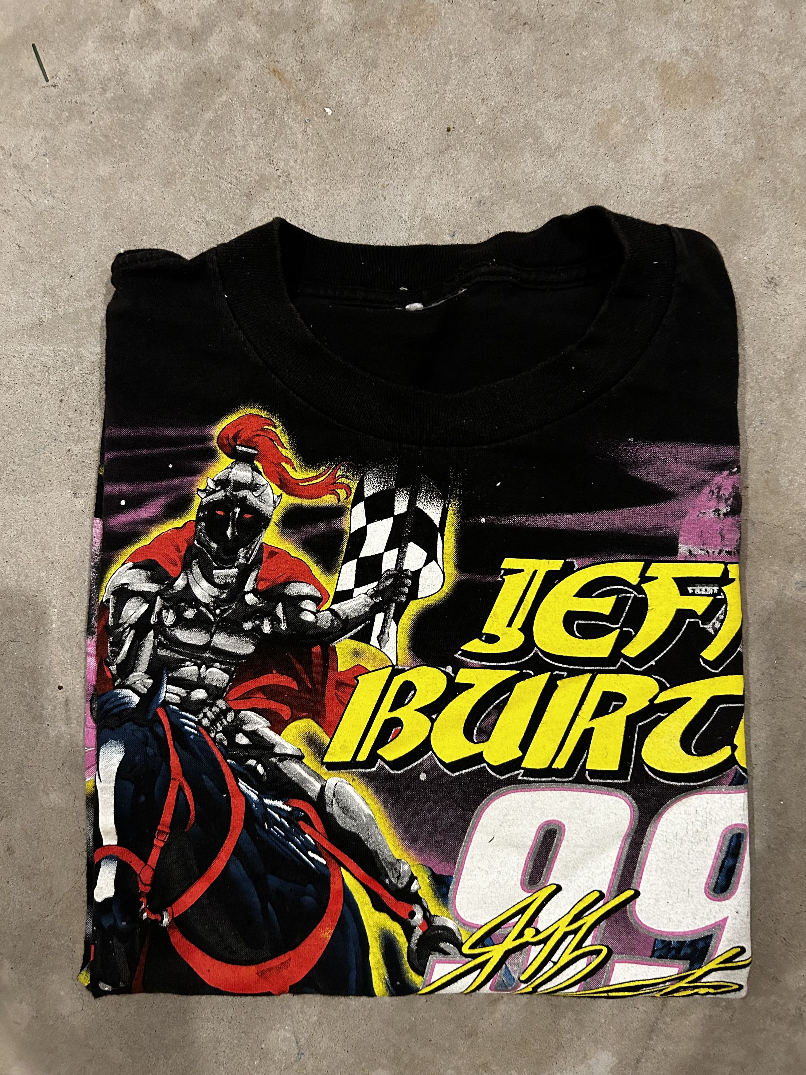 Tultex Vintage Jeff Burton by Track Master Knight NASCAR Shirt Sz L Size US L / EU 52-54 / 3 - 10 Thumbnail