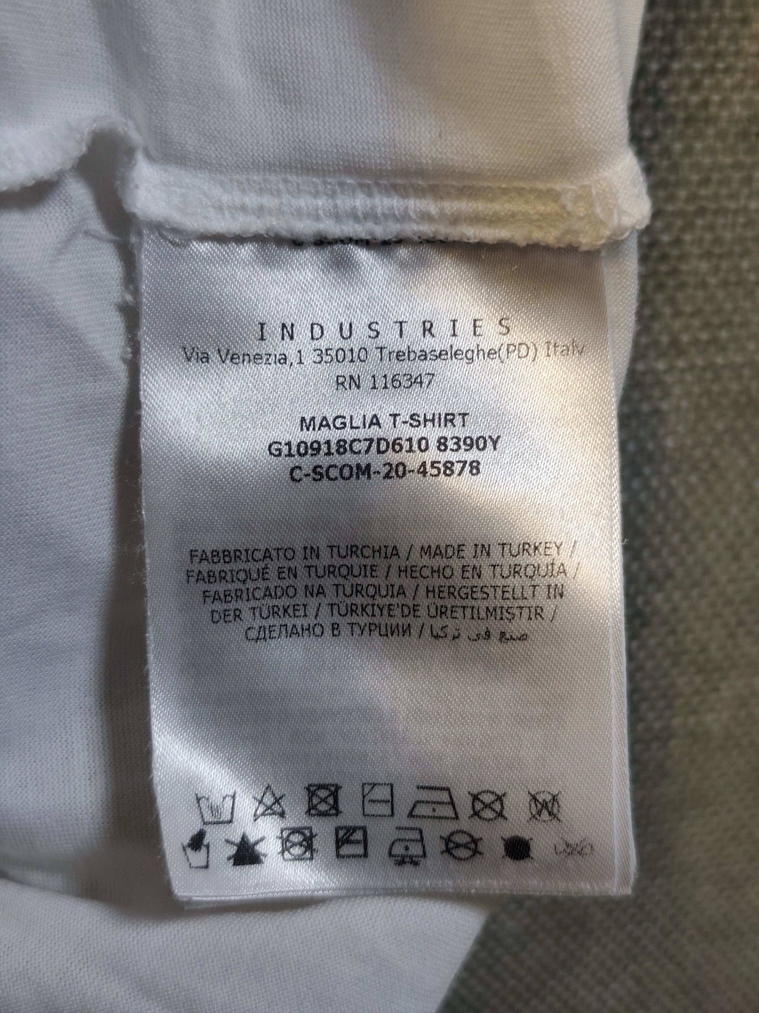 Moncler MONCLER "Love Summer" Logo Graphic T-Shirt White Size US L / EU 52-54 / 3 - 6 Thumbnail