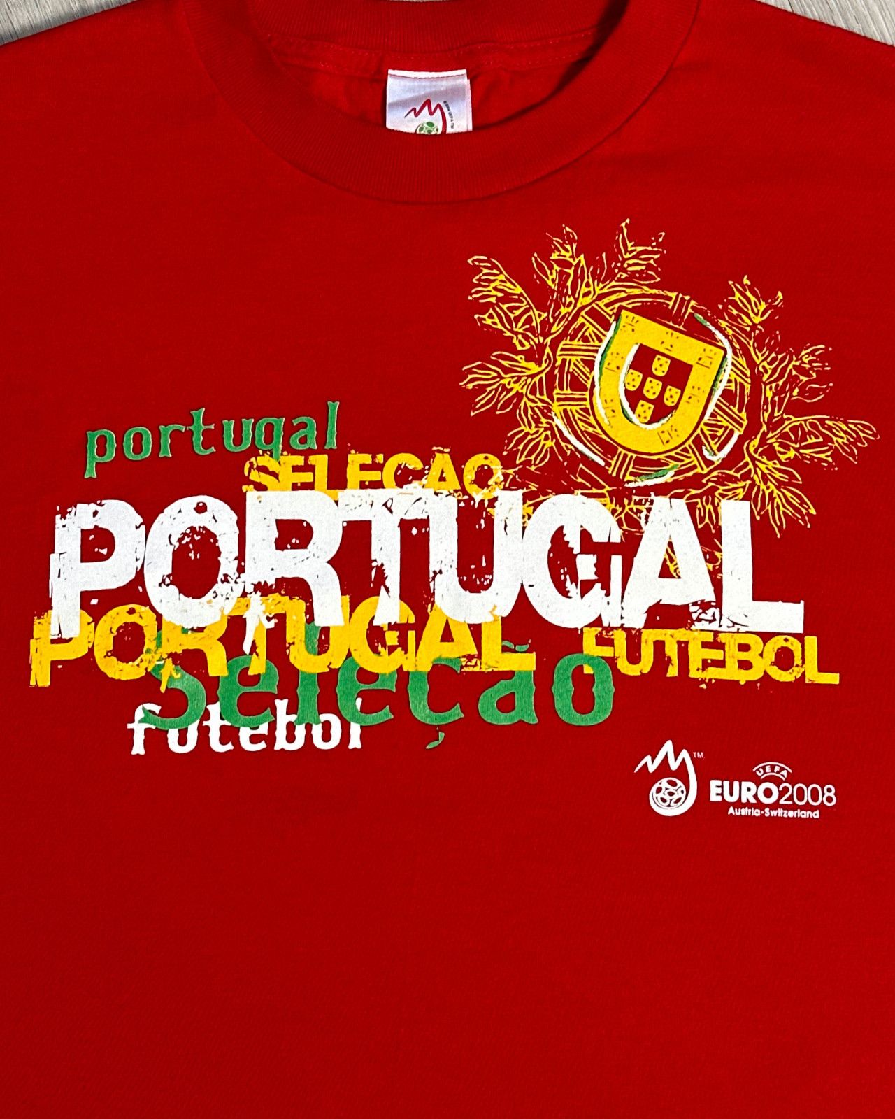 Vintage Y2K 2008 UEFA EURO Portugal Soccer T-Shirt - Size Medium Size US M / EU 48-50 / 2 - 3 Thumbnail
