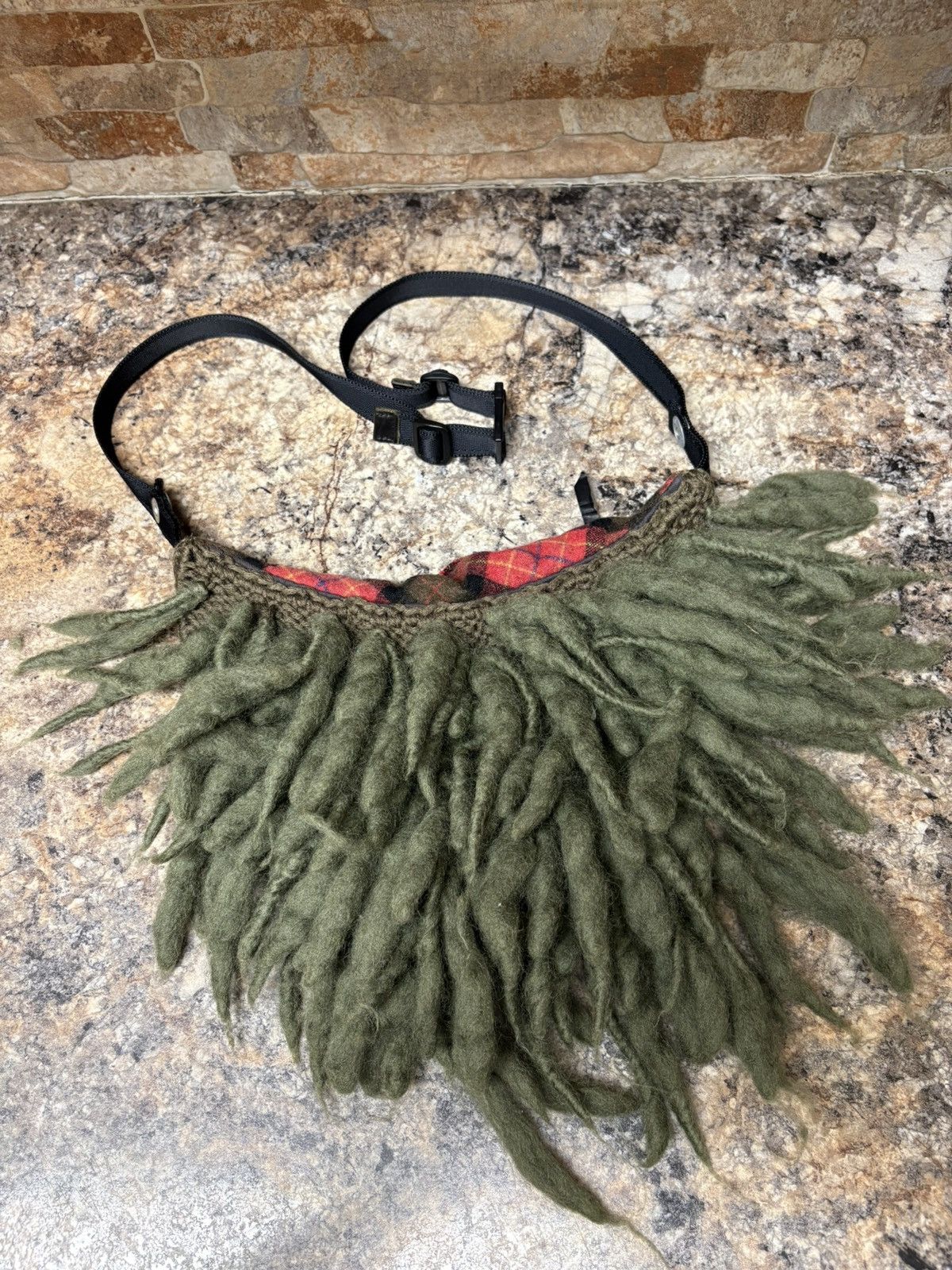 Japanese Brand Archive Rebirth To Tabura Rasa A/W 05-06 Plaid Dread Bag Size ONE SIZE - 1 Thumbnail