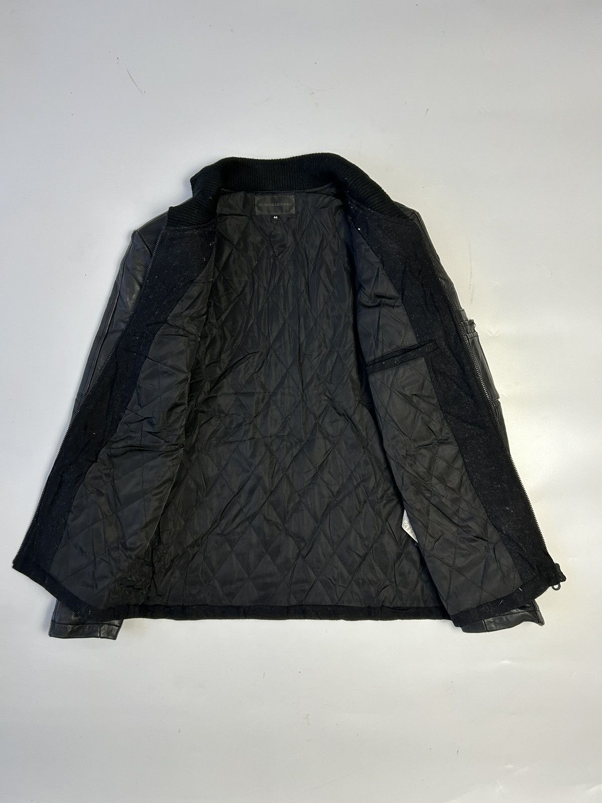 Japanese Brand × Murder License MURDER LICENSE HALF LEATHER ZIP JACKET Size M / US 6-8 / IT 42-44 - 2 Thumbnail