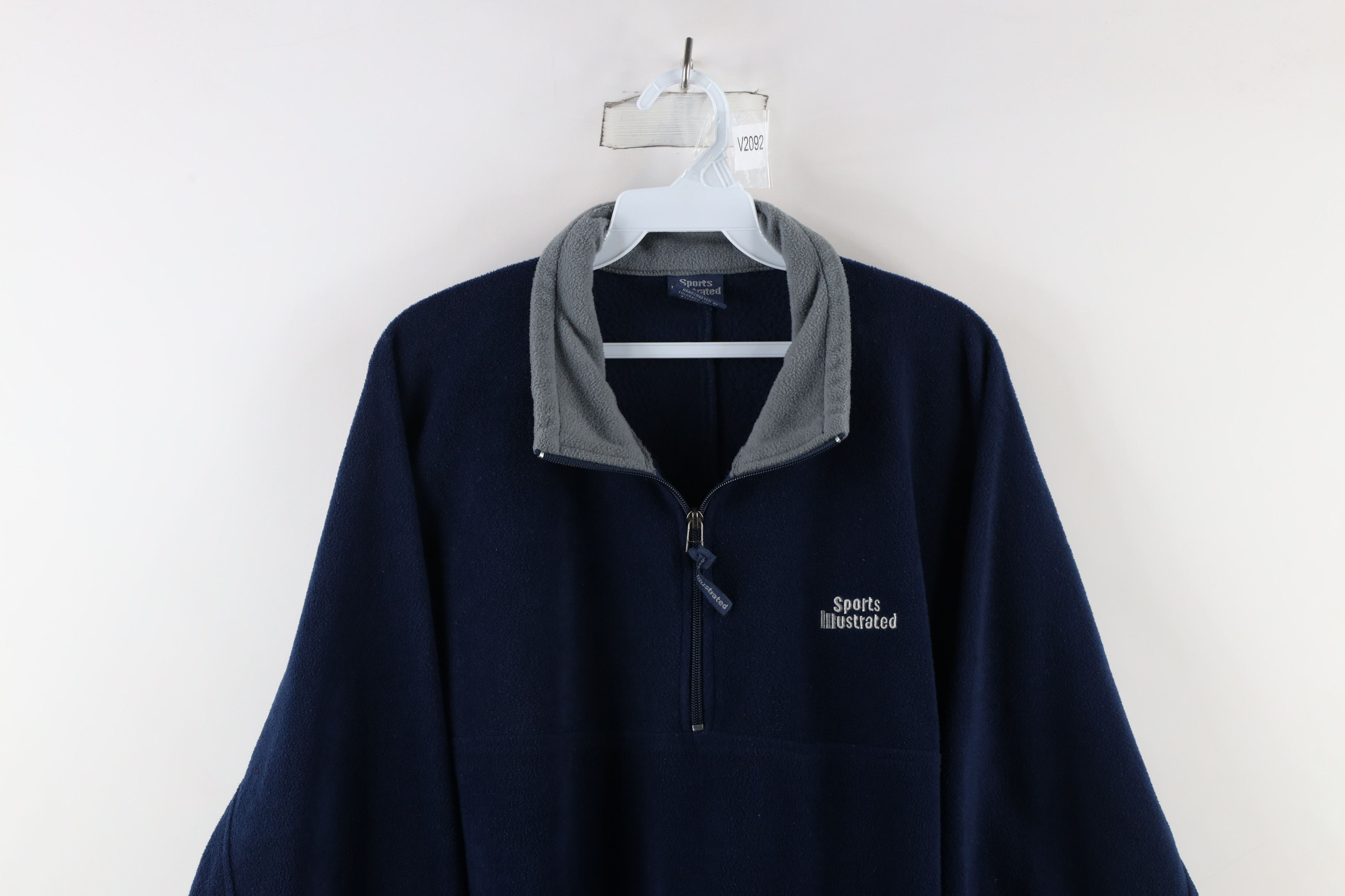 Vintage Vintage Sports Illustrated Spell Out Half Zip Fleece Sweater Size US XL / EU 56 / 4 - 2 Thumbnail