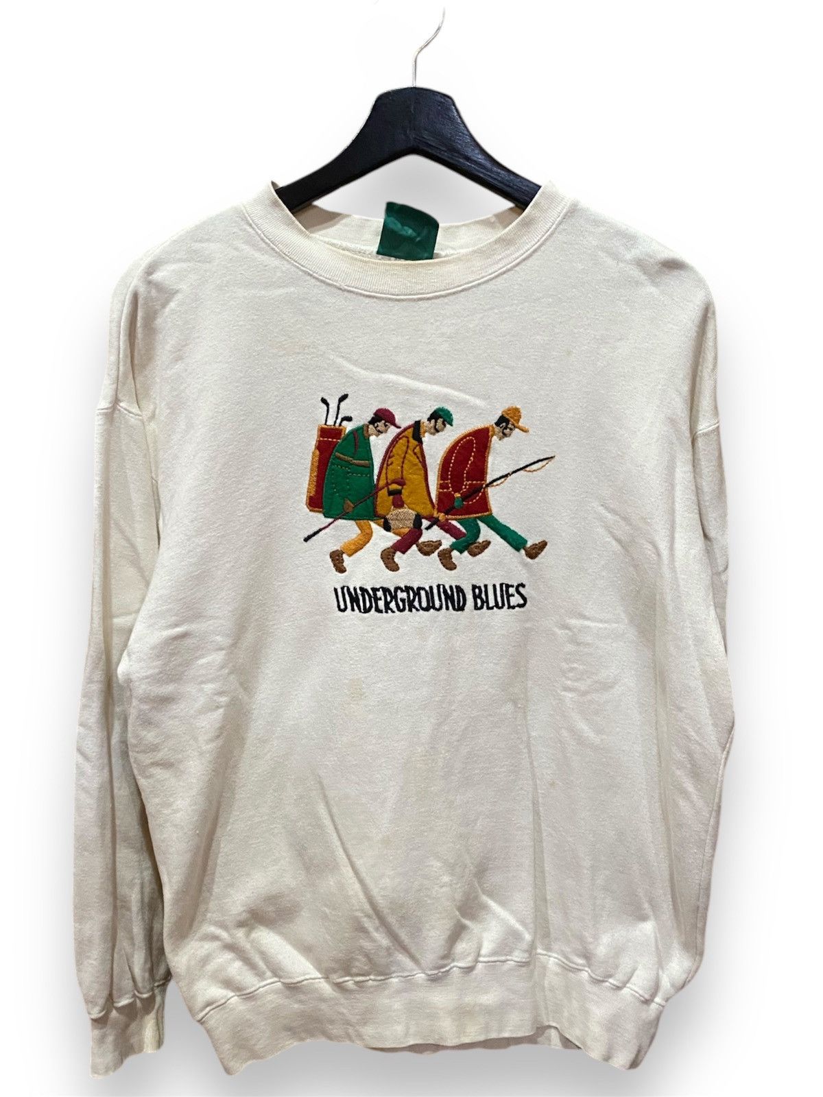 Vintage VINTAGE 90E UNDERGROUND BLUES SWEATSHIRT Size US M / EU 48-50 / 2 - 1 Thumbnail