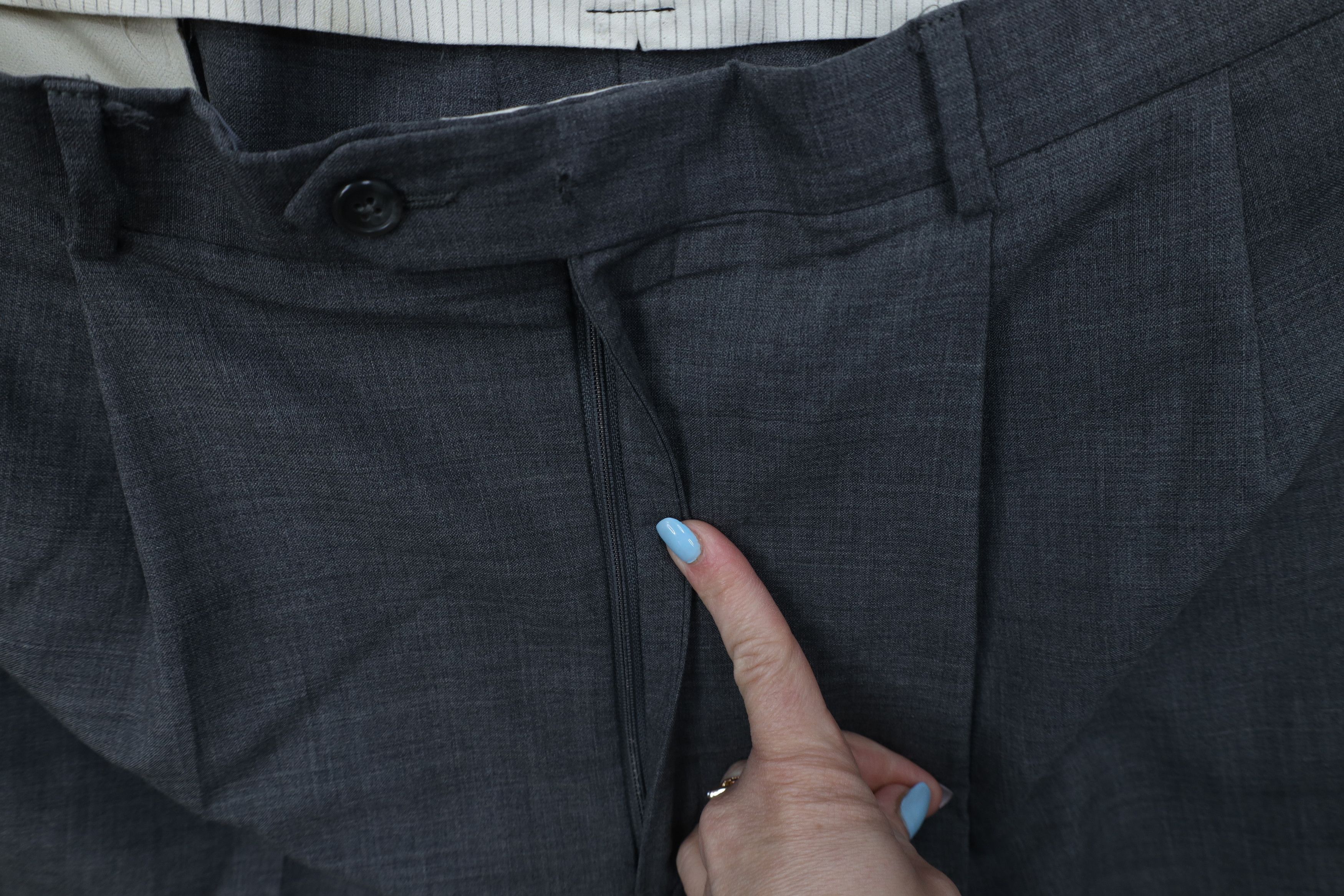 Vintage Vintage 90s Streetwear Wool Knit Wide Leg Chino Pants USA Size US 40 / EU 56 - 6 Thumbnail